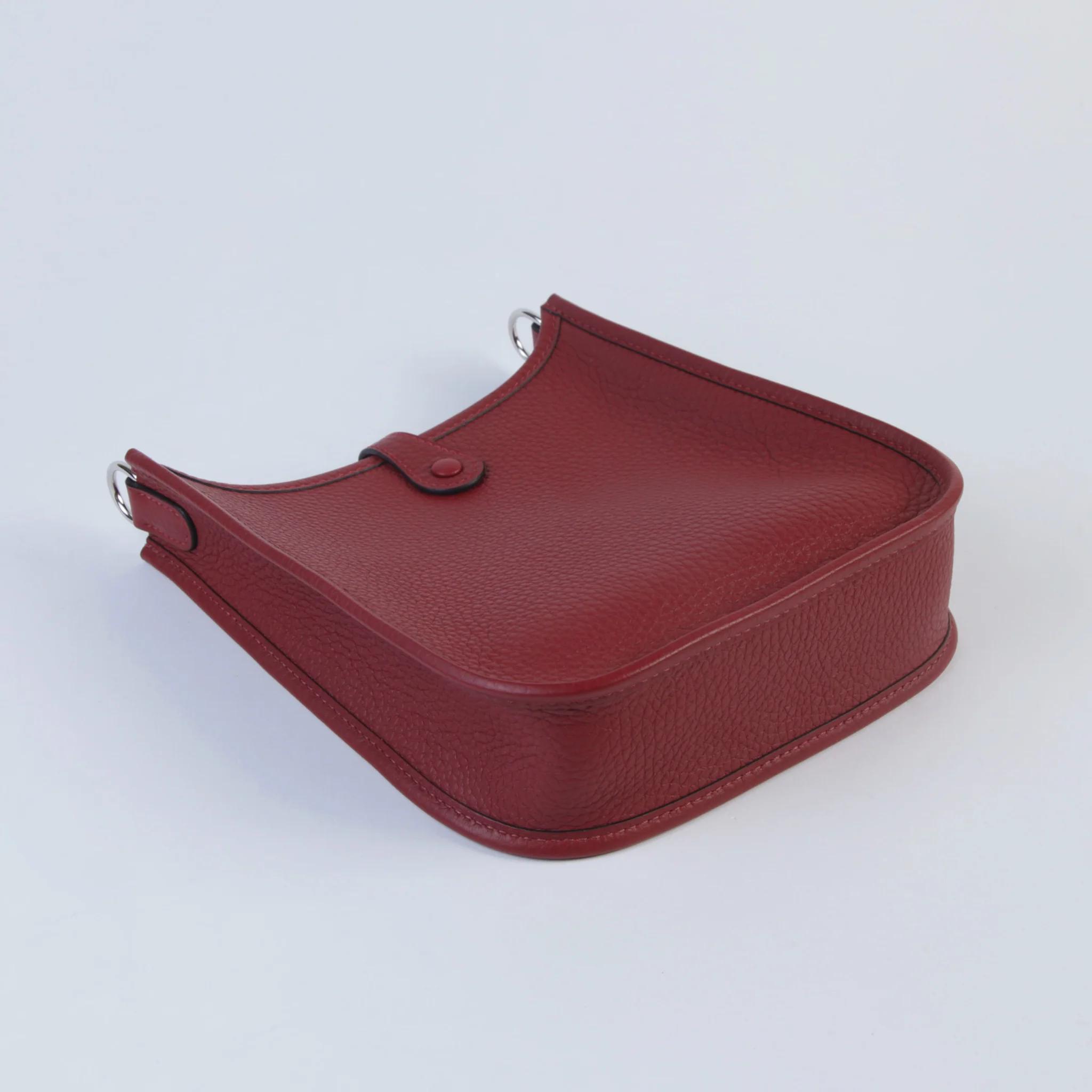 ランク NS 未使用品 HERMÈS エルメス エブリンTPM バンドリエール89cm ルージュアッシュ (55) トリヨン シルバー金具 K刻印 (2025) - 5