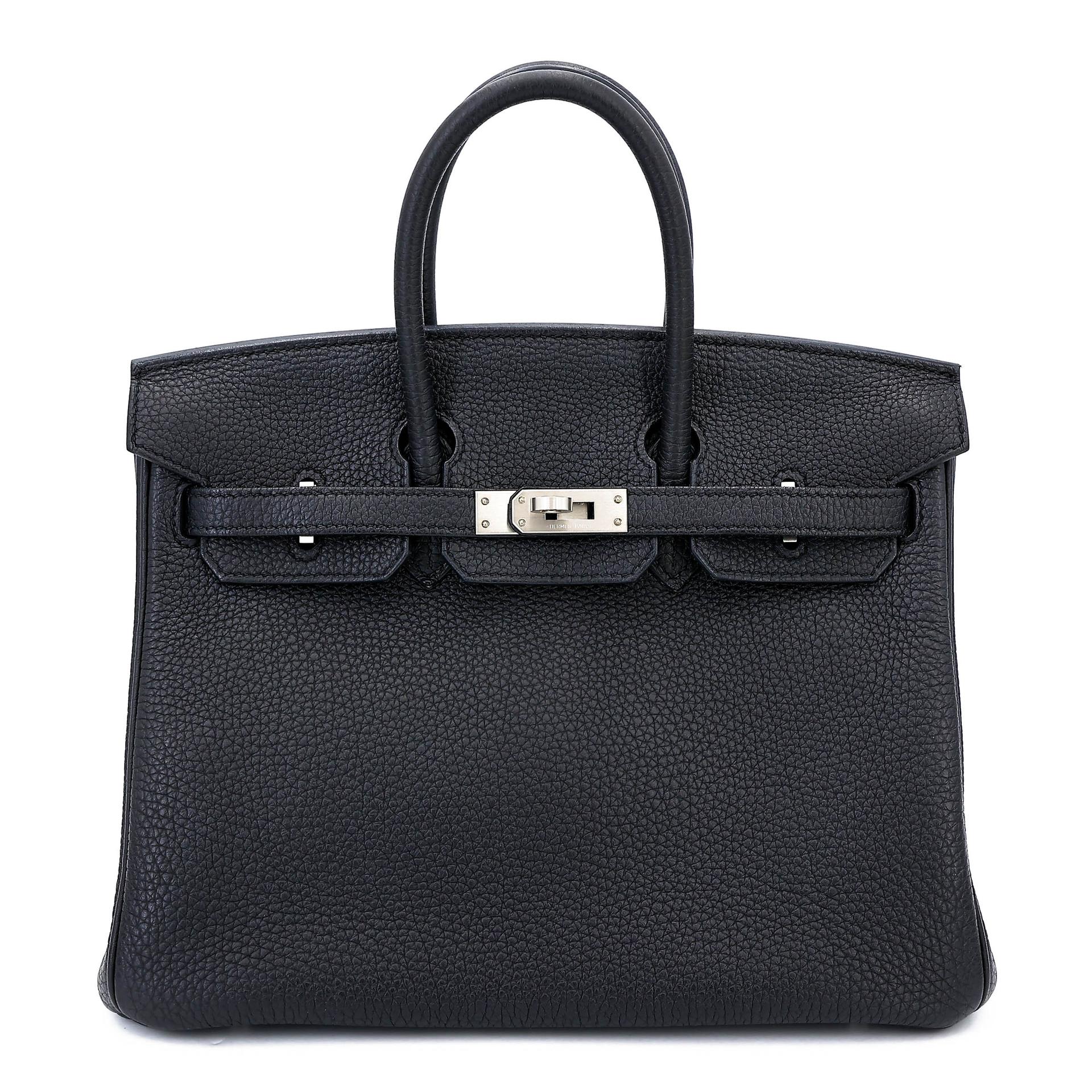 Birkin 25 Verso 89 黑色 Noir (Black) 73 寶石藍 Bleu Saphir