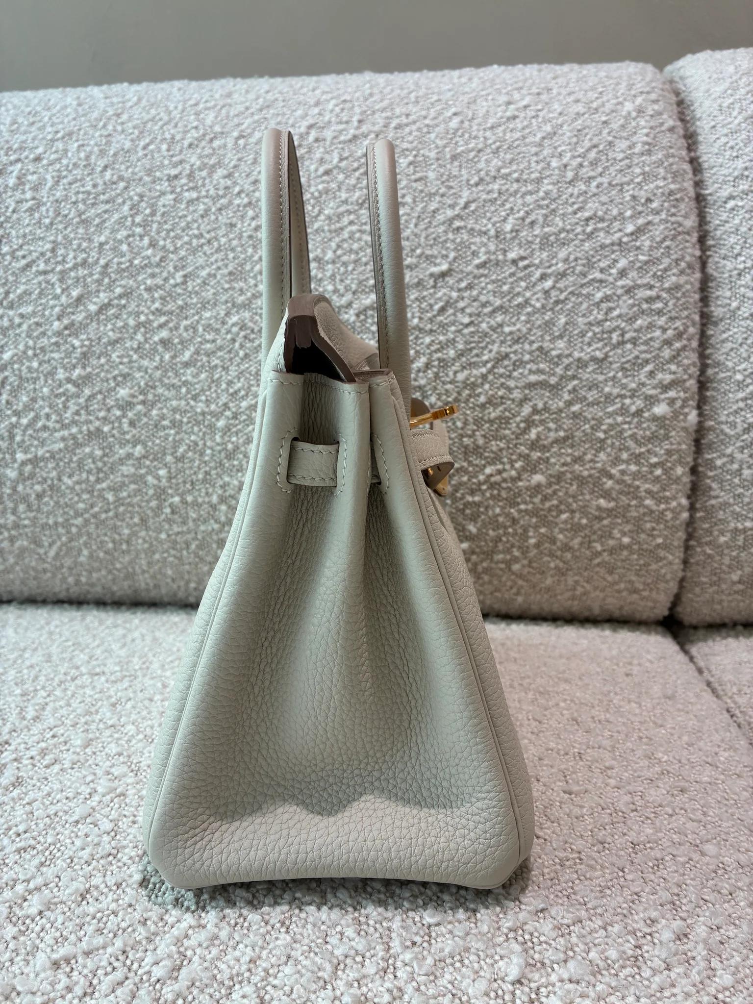 ランク NS 未使用品 HERMÈS エルメス バーキン25 クレ (10) トゴ ゴールド金具 Z刻印 (2021) - 6