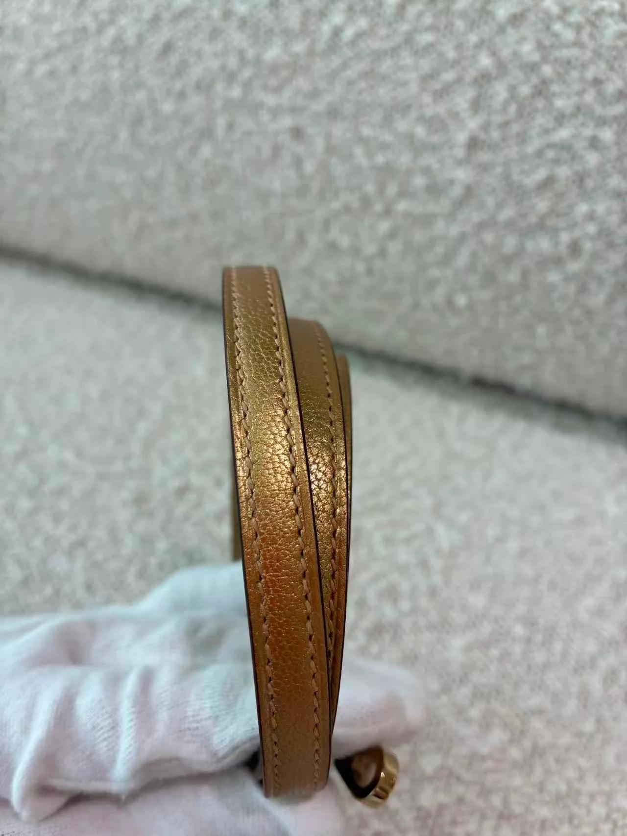 Brand New ( Rank N ) HERMÈS Mini Kelly II Dore (Y9) Chamkilight Permabrass hardware K (2025) - 18