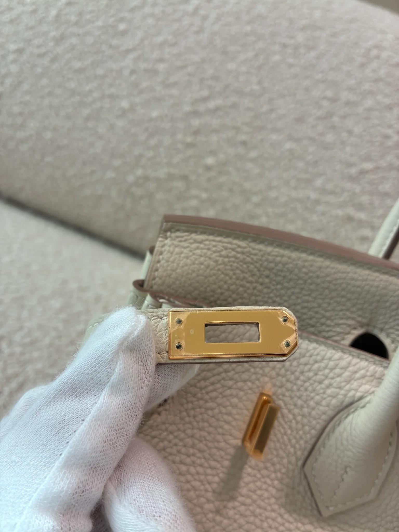 ランク NS 未使用品 HERMÈS エルメス バーキン25 クレ (10) トゴ ゴールド金具 Z刻印 (2021) - 8