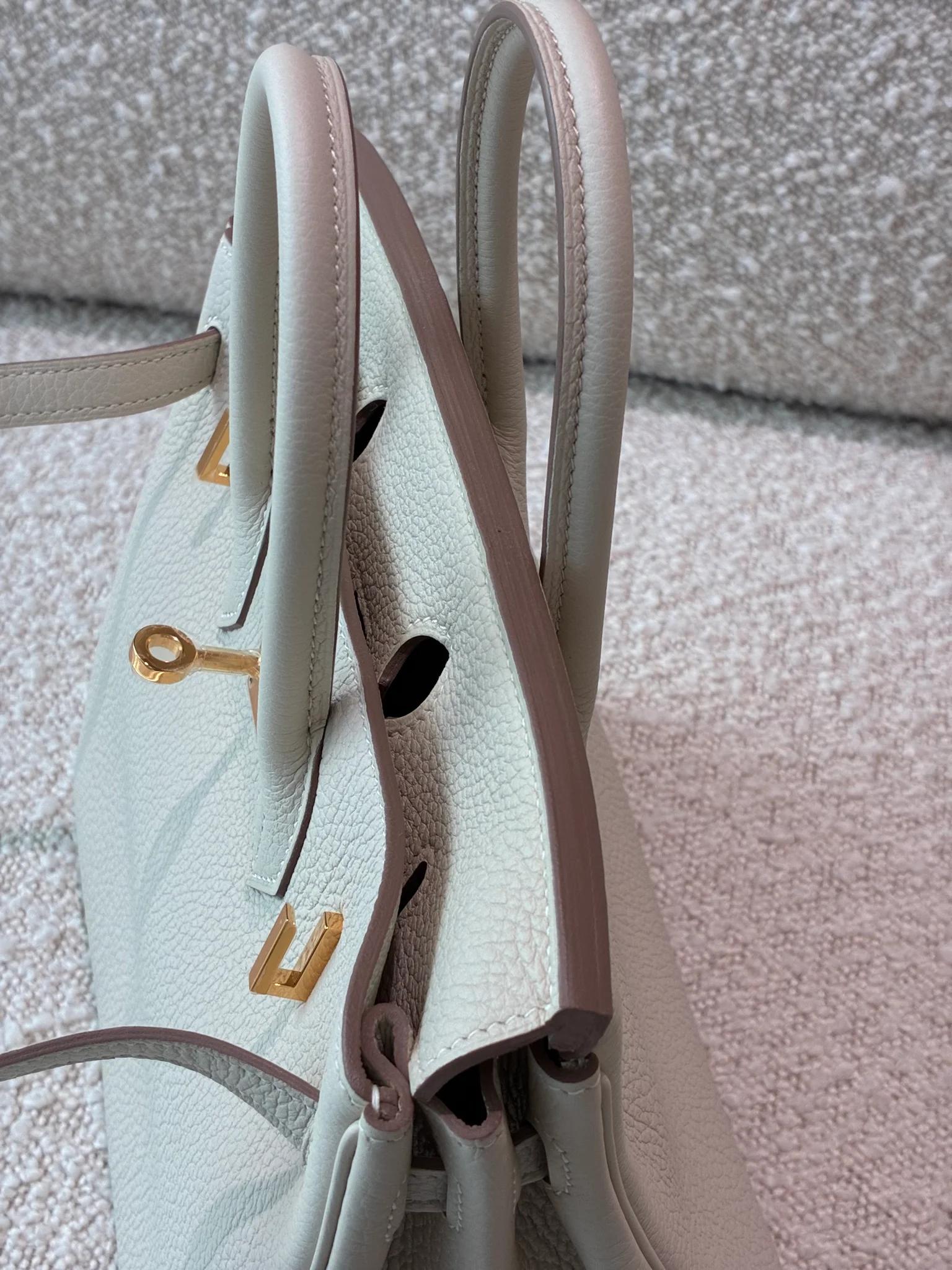 ランク NS 未使用品 HERMÈS エルメス バーキン25 クレ (10) トゴ ゴールド金具 Z刻印 (2021) - 13