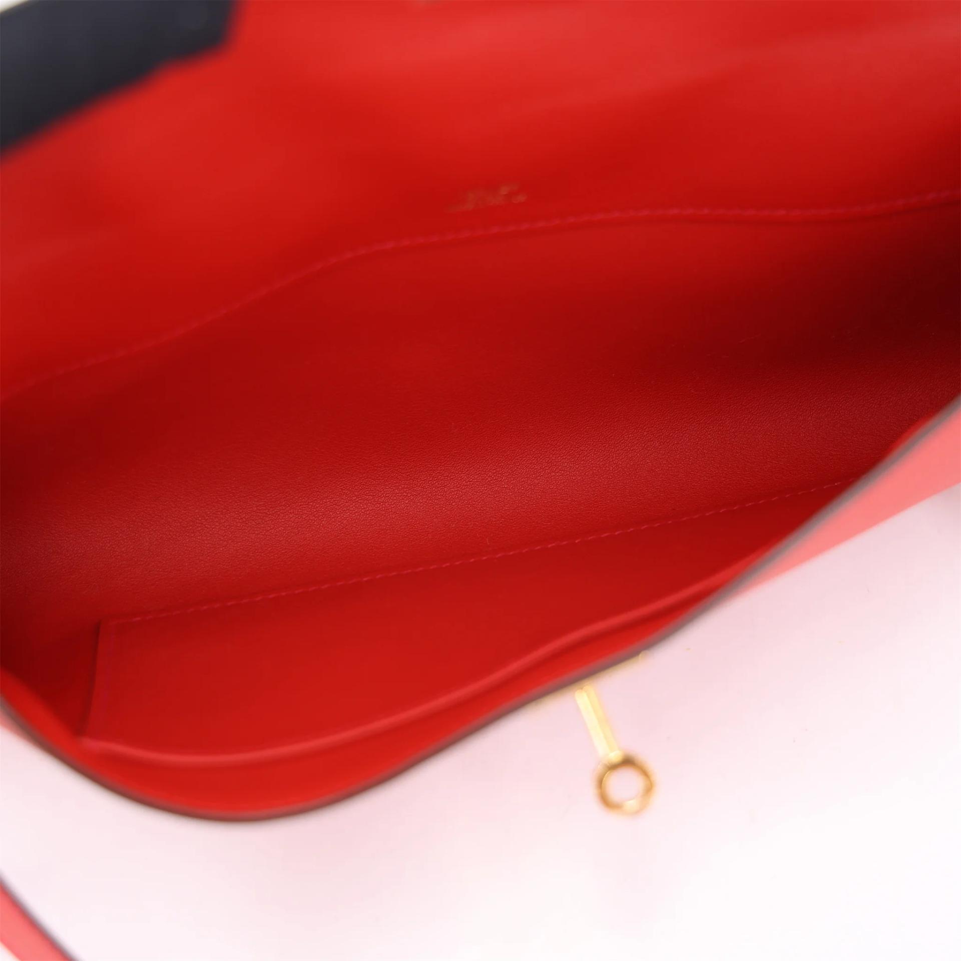 Unused ( Rank NS ) HERMÈS Kelly Cut Rouge Casaque (Q5) Swift Gold hardware X (2016) - 12