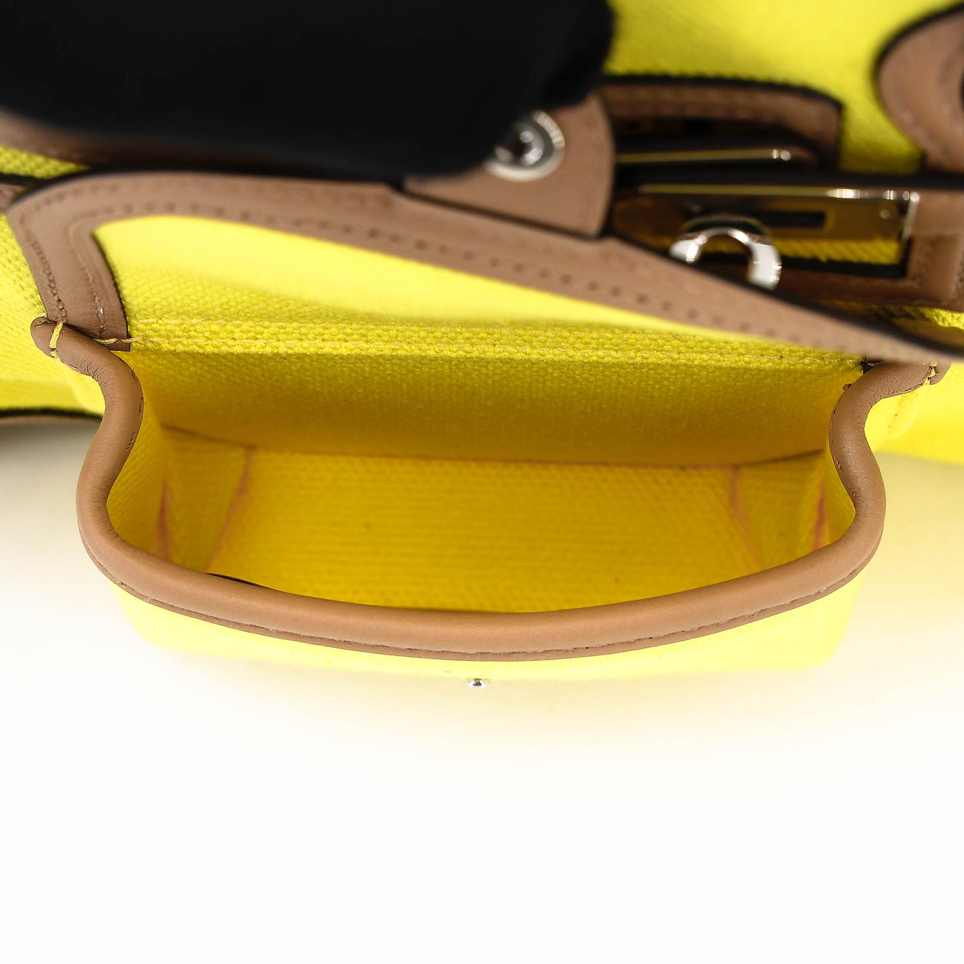 ランク SA HERMÈS エルメス 限定品 バーキン25カーゴ ジョーヌシトロン (9N) チャイ(0M) トワルゴエラン スイフト シルバー金具 W刻印 (2024) - 11