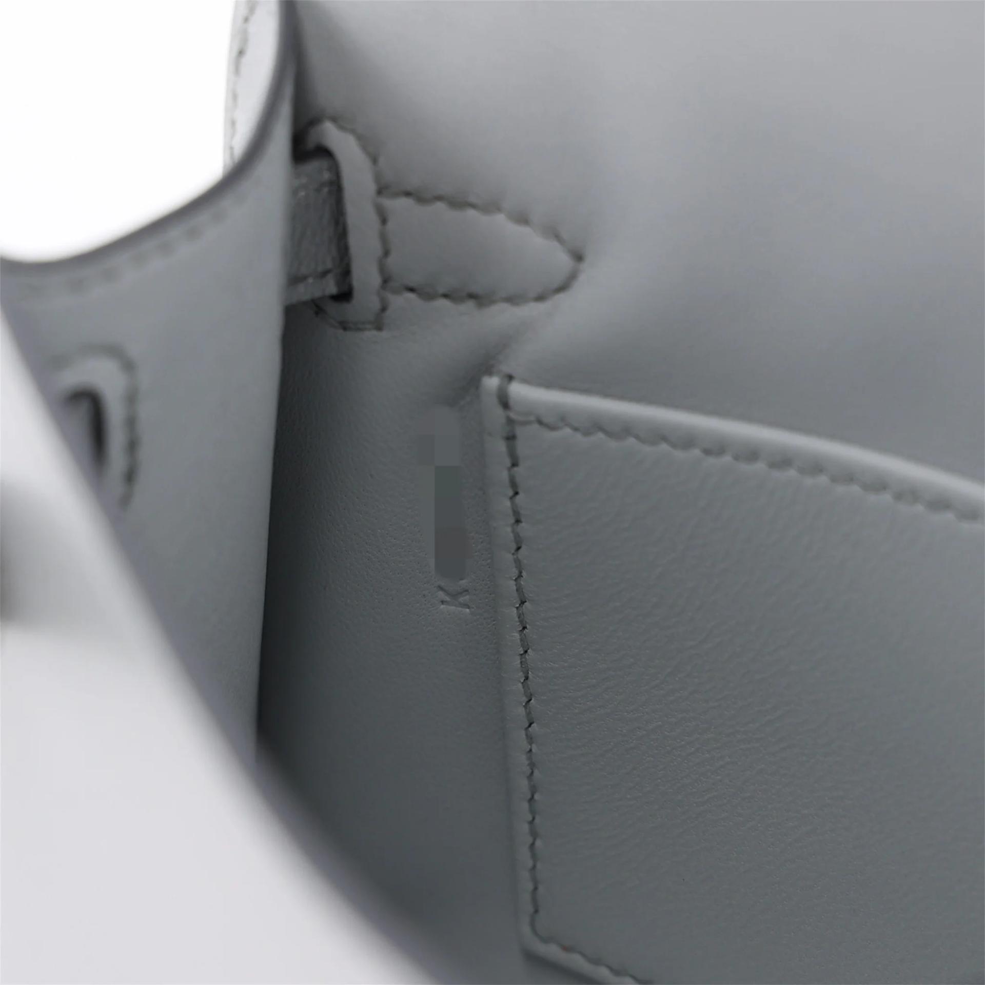 Brand New ( Rank N ) HERMÈS Limited Edition Mini Kelly II Argent (05) Chamkilight Palladium hardware K (2025) - 14