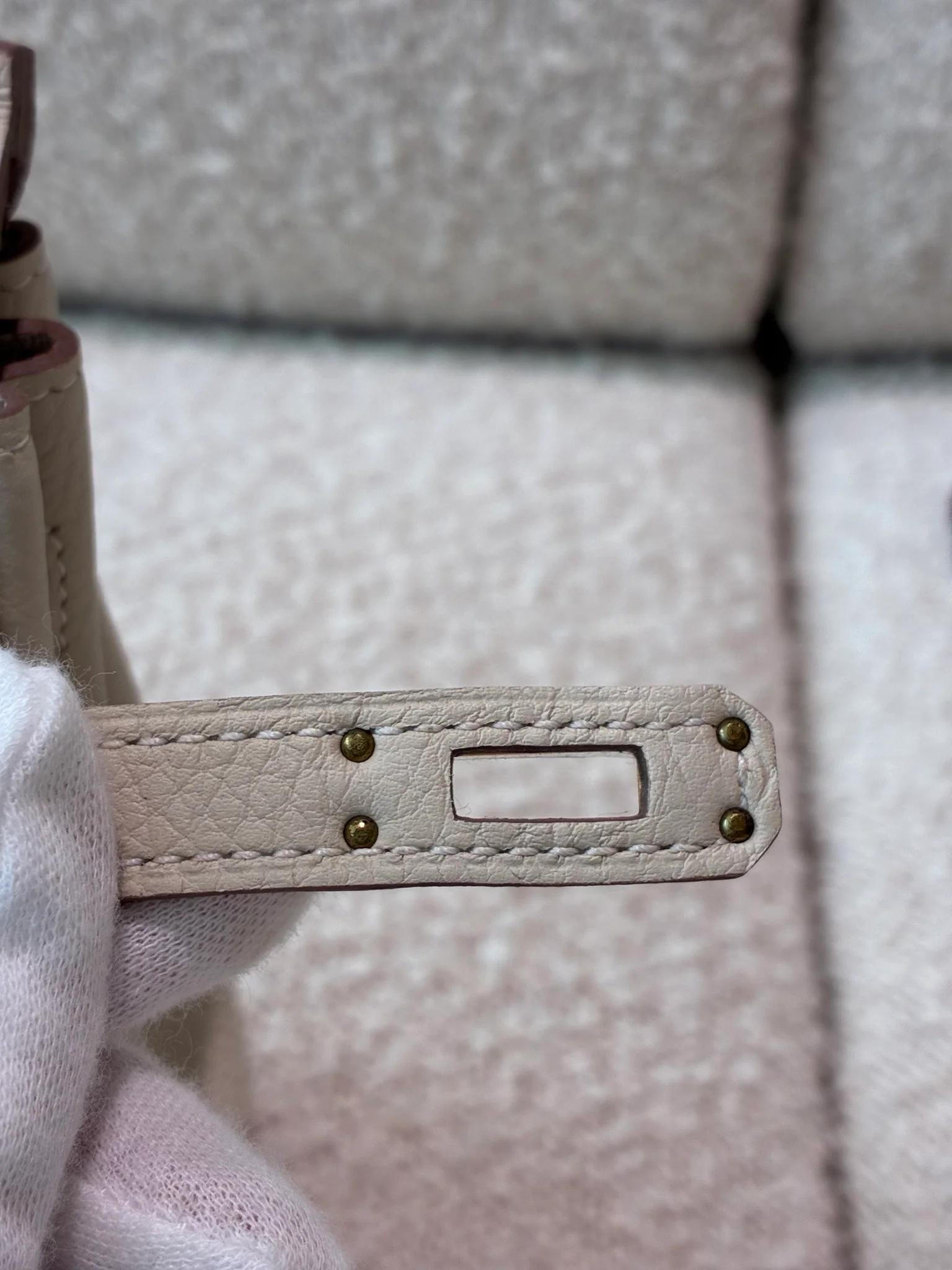 ランク NS 未使用品 HERMÈS エルメス バーキン25 クレ (10) トゴ ゴールド金具 Z刻印 (2021) - 10