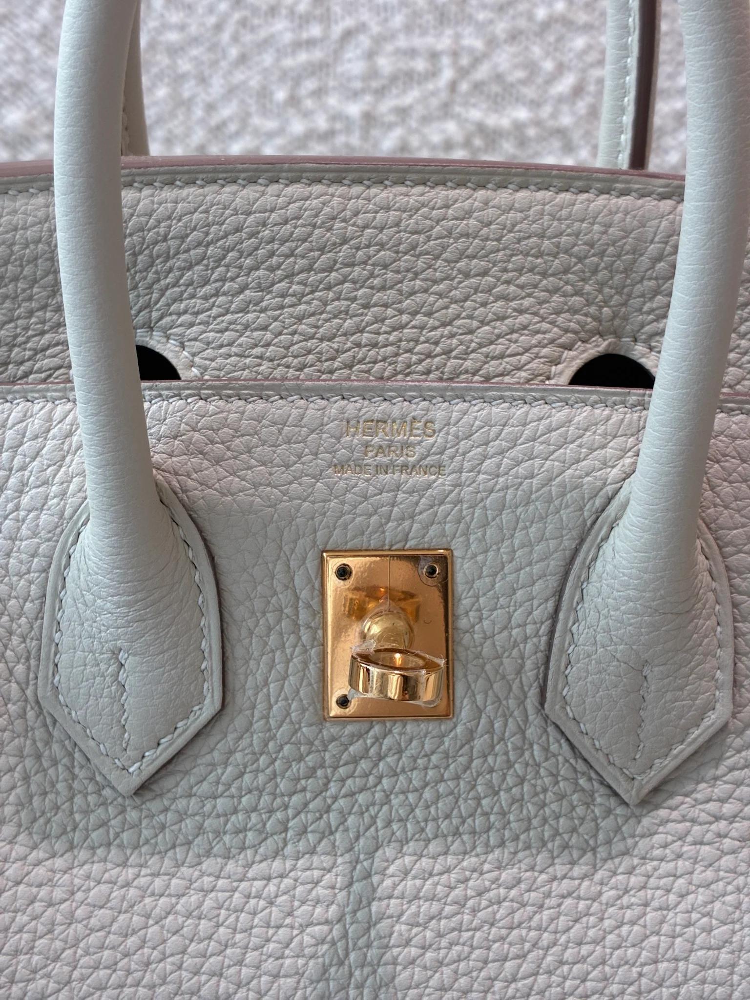 ランク NS 未使用品 HERMÈS エルメス バーキン25 クレ (10) トゴ ゴールド金具 Z刻印 (2021) - 11