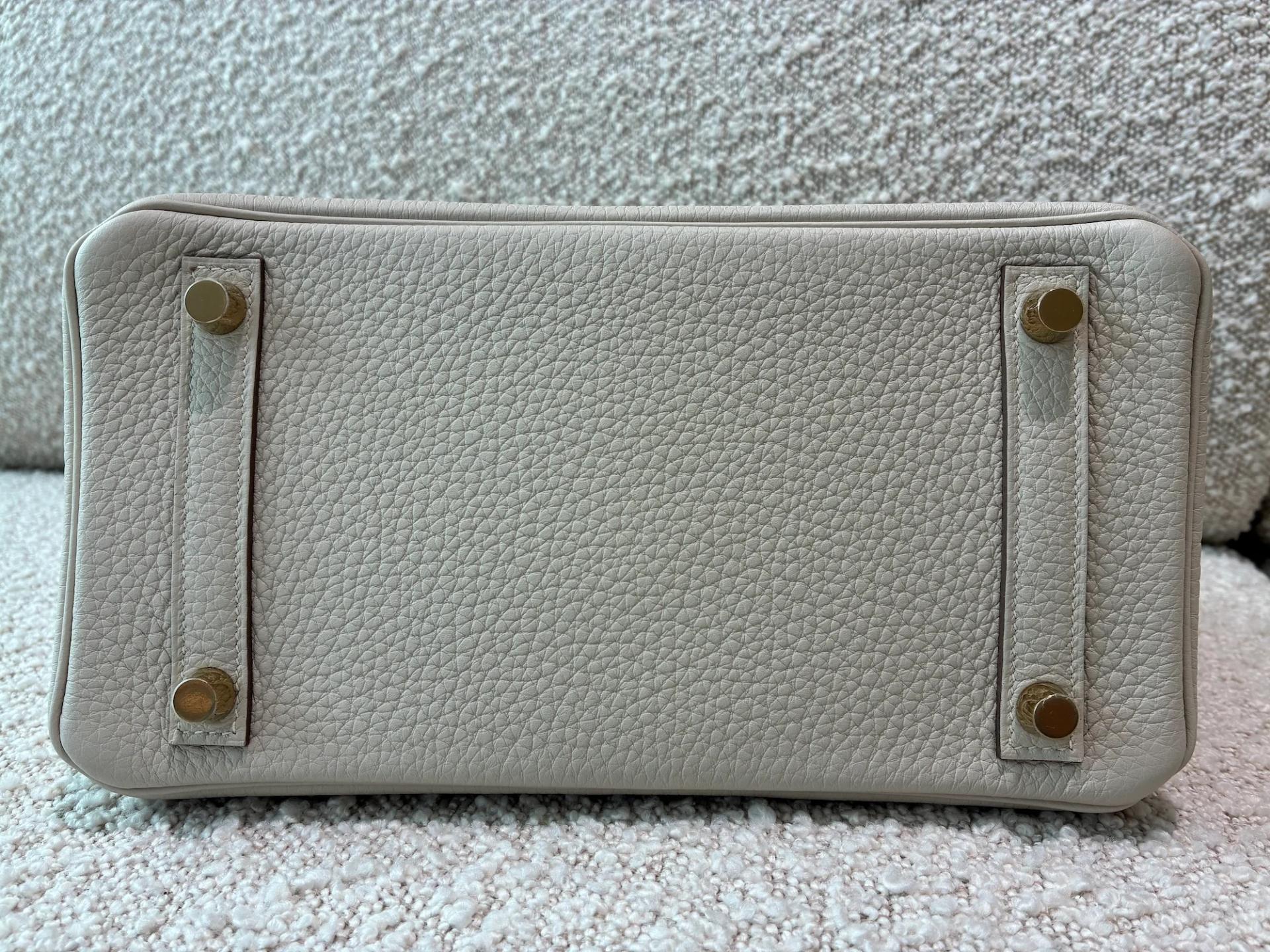 ランク NS 未使用品 HERMÈS エルメス バーキン25 クレ (10) トゴ ゴールド金具 Z刻印 (2021) - 7