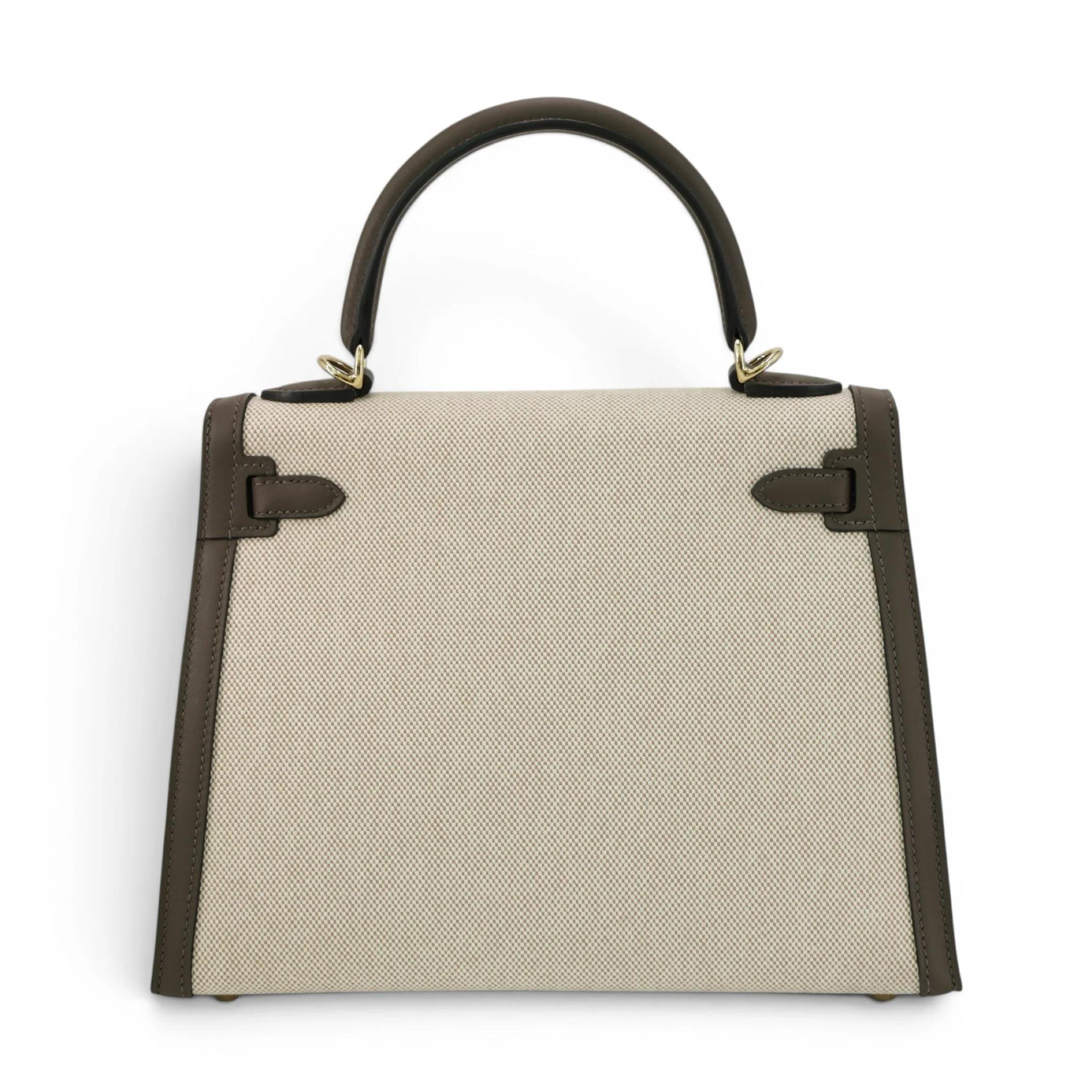 Kelly 25 Sellier Ecorce (4C) Beige