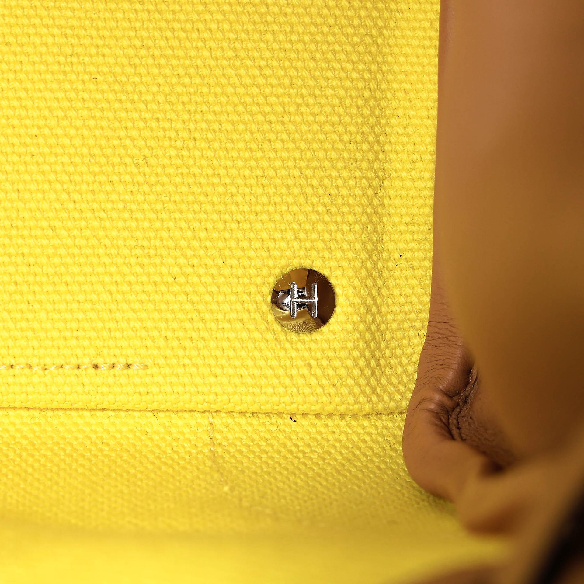 ランク SA HERMÈS エルメス 限定品 バーキン25カーゴ ジョーヌシトロン (9N) チャイ(0M) トワルゴエラン スイフト シルバー金具 W刻印 (2024) - 20