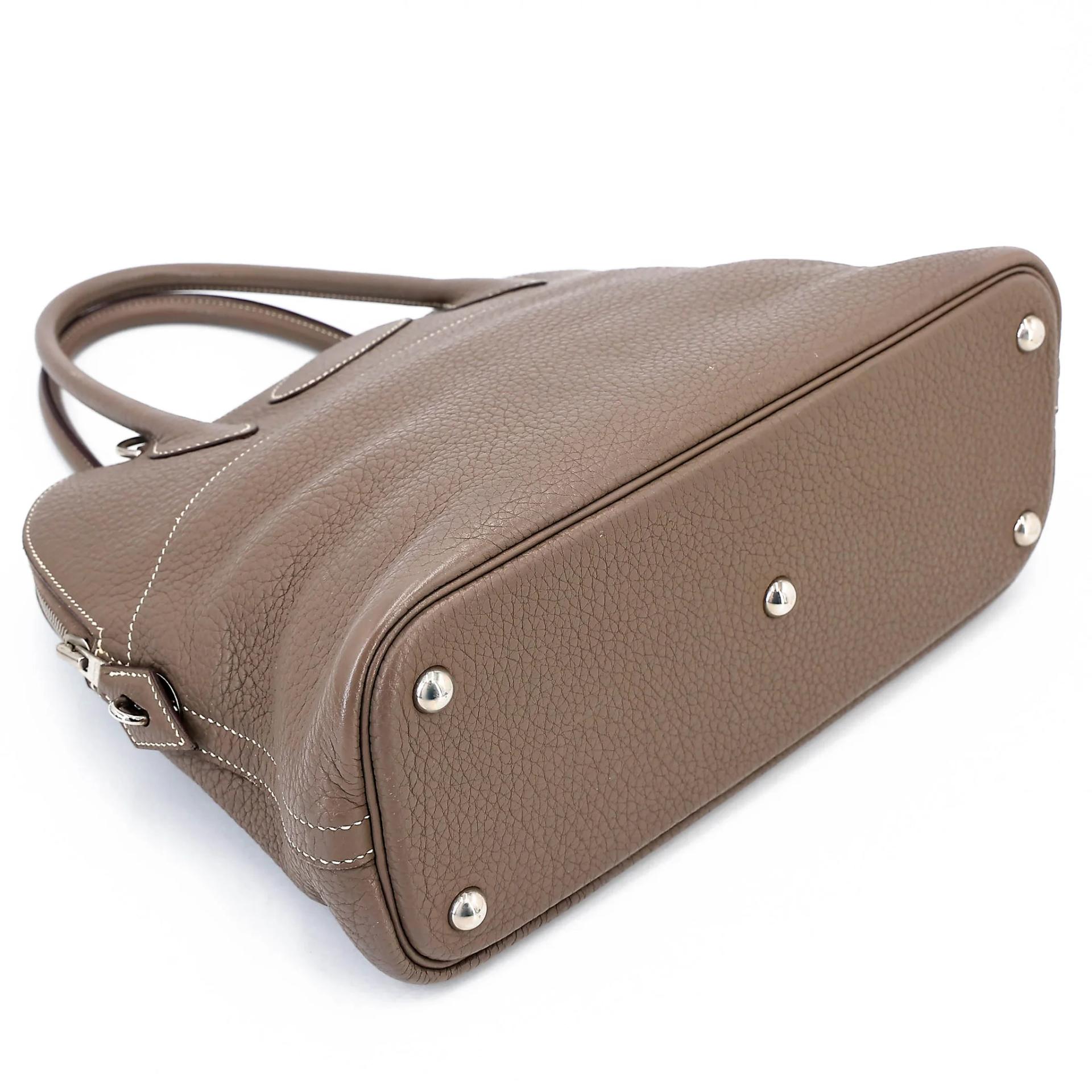 ランク AB HERMÈS エルメス ボリード31 エトゥープ (18) トリヨン シルバー金具 □L刻印 (2008) - 13
