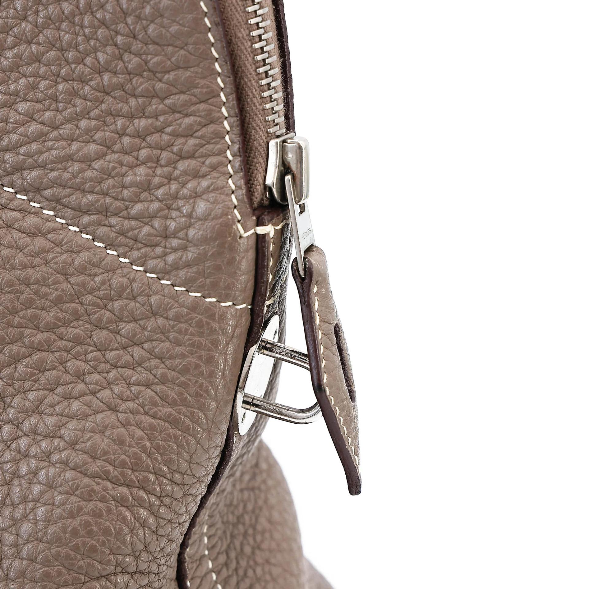 ランク AB HERMÈS エルメス ボリード31 エトゥープ (18) トリヨン シルバー金具 □L刻印 (2008) - 22