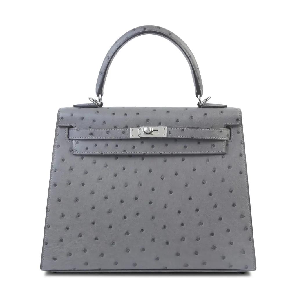 Kelly 25 Sellier Gris Meyer (0L)