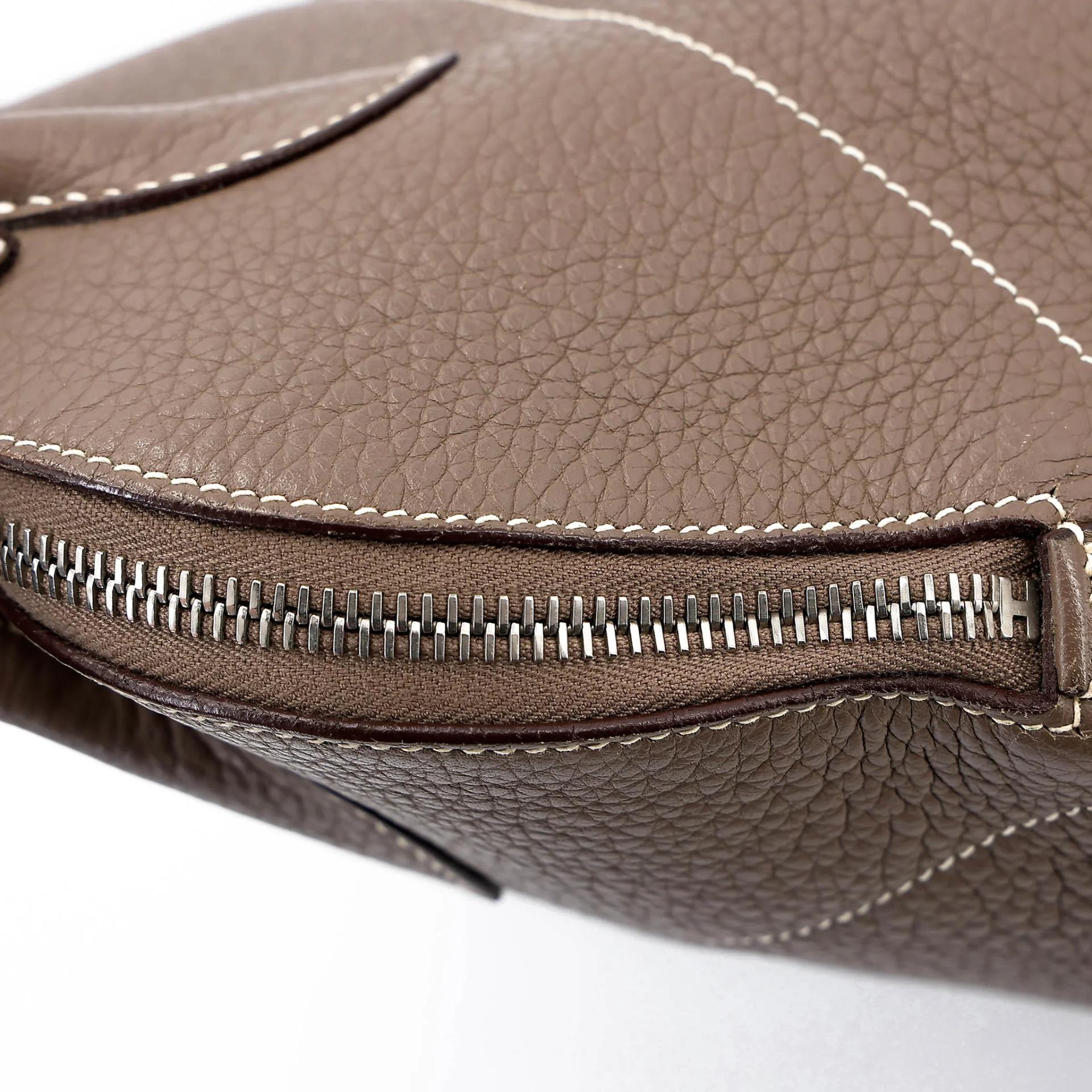 ランク AB HERMÈS エルメス ボリード31 エトゥープ (18) トリヨン シルバー金具 □L刻印 (2008) - 11