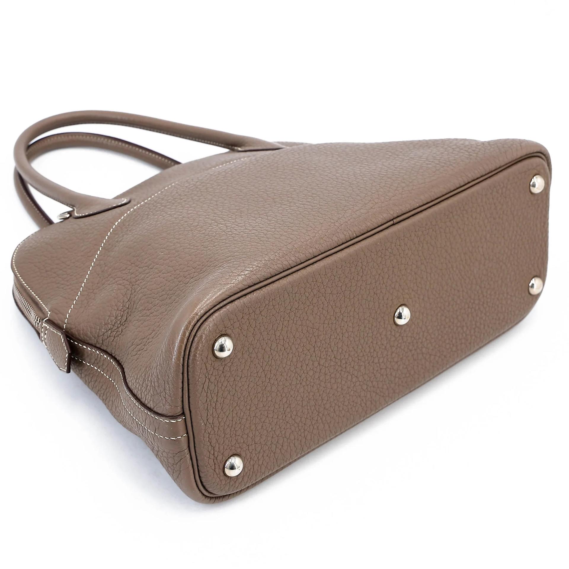 ランク AB HERMÈS エルメス ボリード31 エトゥープ (18) トリヨン シルバー金具 □L刻印 (2008) - 15