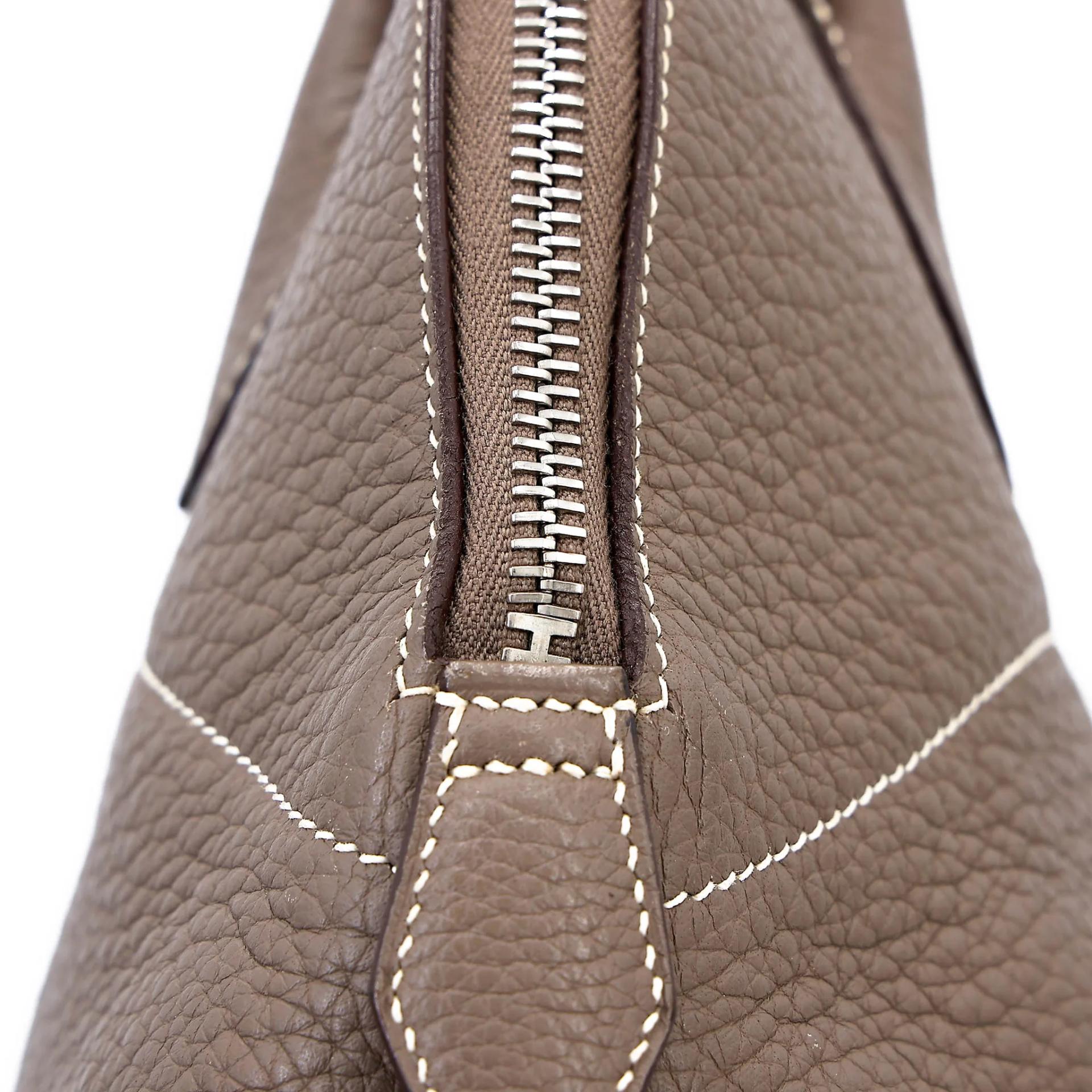 ランク AB HERMÈS エルメス ボリード31 エトゥープ (18) トリヨン シルバー金具 □L刻印 (2008) - 21