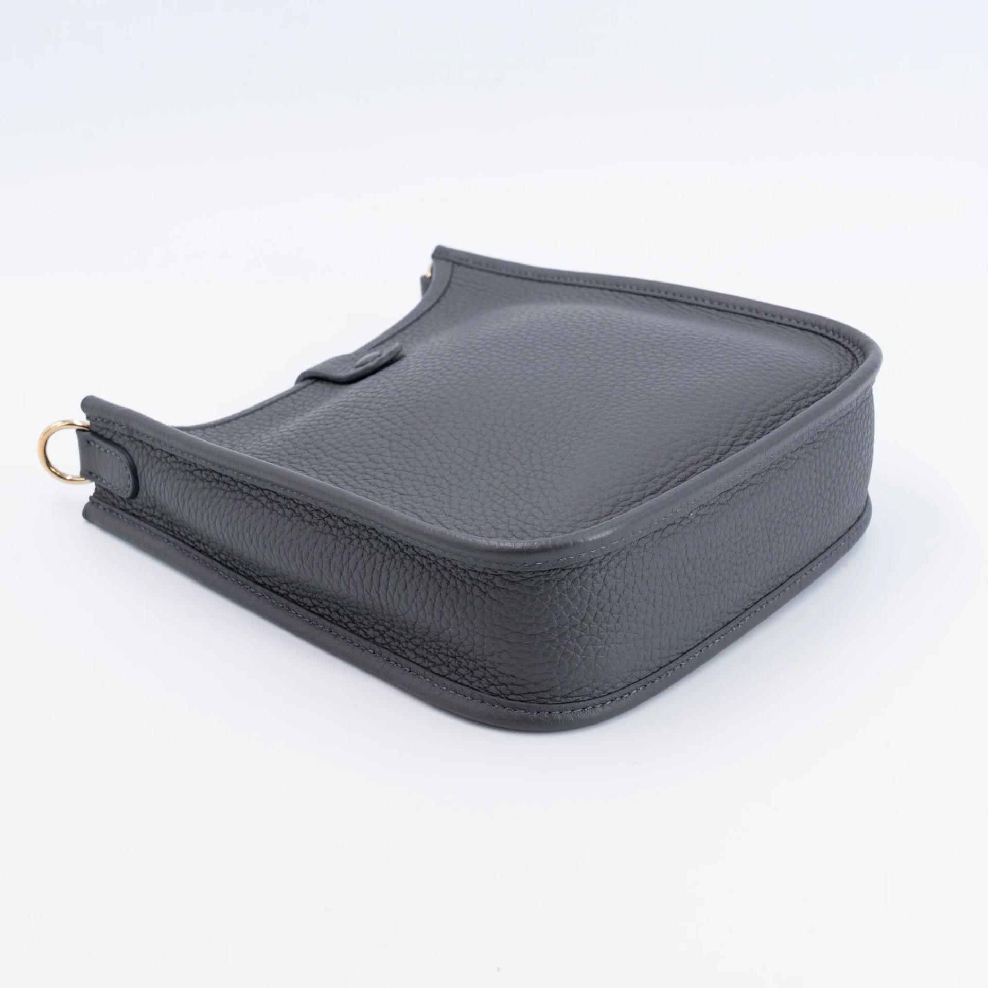 ランク A HERMÈS エルメス エブリンTPM バンドリエール112cm アルドワーズ (85) キャバン (3Y) ブルーイドラ (T7) トリヨン シャンパンゴールド金具 W刻印 (2024) - 7