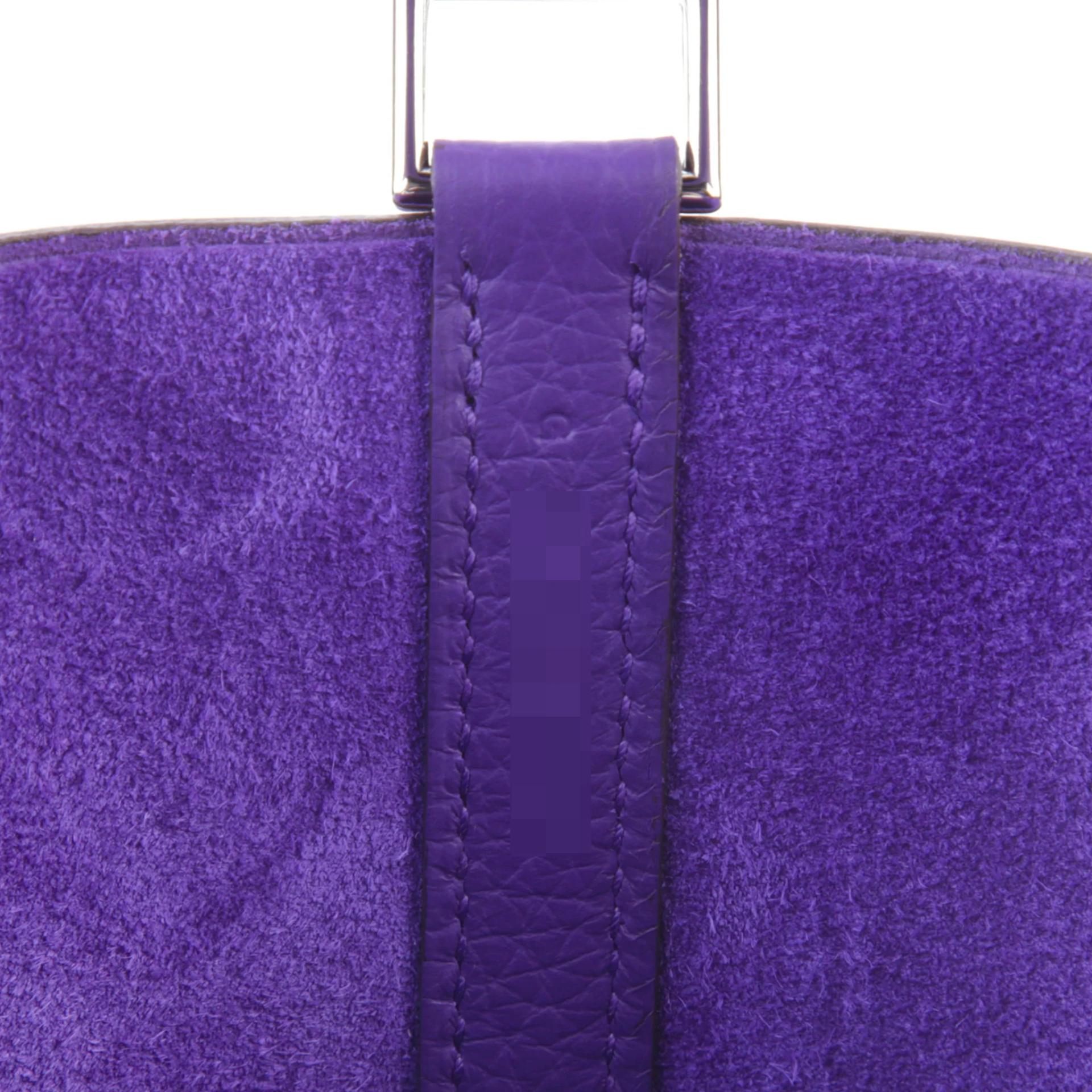 Brand New ( Rank N ) HERMÈS Picotin Lock PM Purple (X3) Clemence Palladium hardware G (2026) - 11