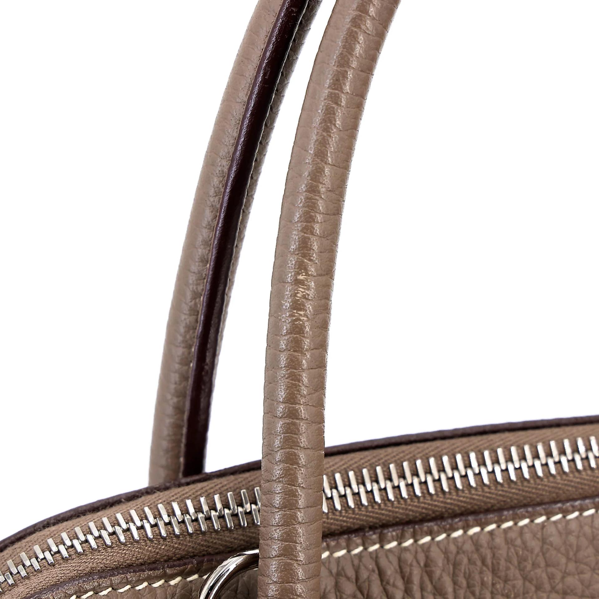 ランク AB HERMÈS エルメス ボリード31 エトゥープ (18) トリヨン シルバー金具 □L刻印 (2008) - 4