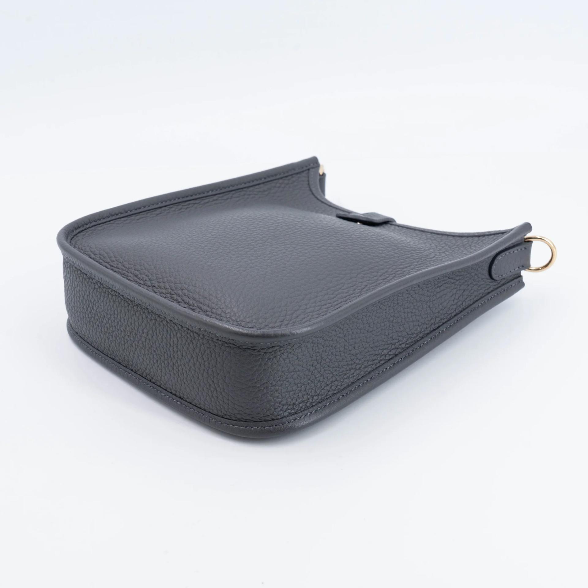 ランク A HERMÈS エルメス エブリンTPM バンドリエール112cm アルドワーズ (85) キャバン (3Y) ブルーイドラ (T7) トリヨン シャンパンゴールド金具 W刻印 (2024) - 6