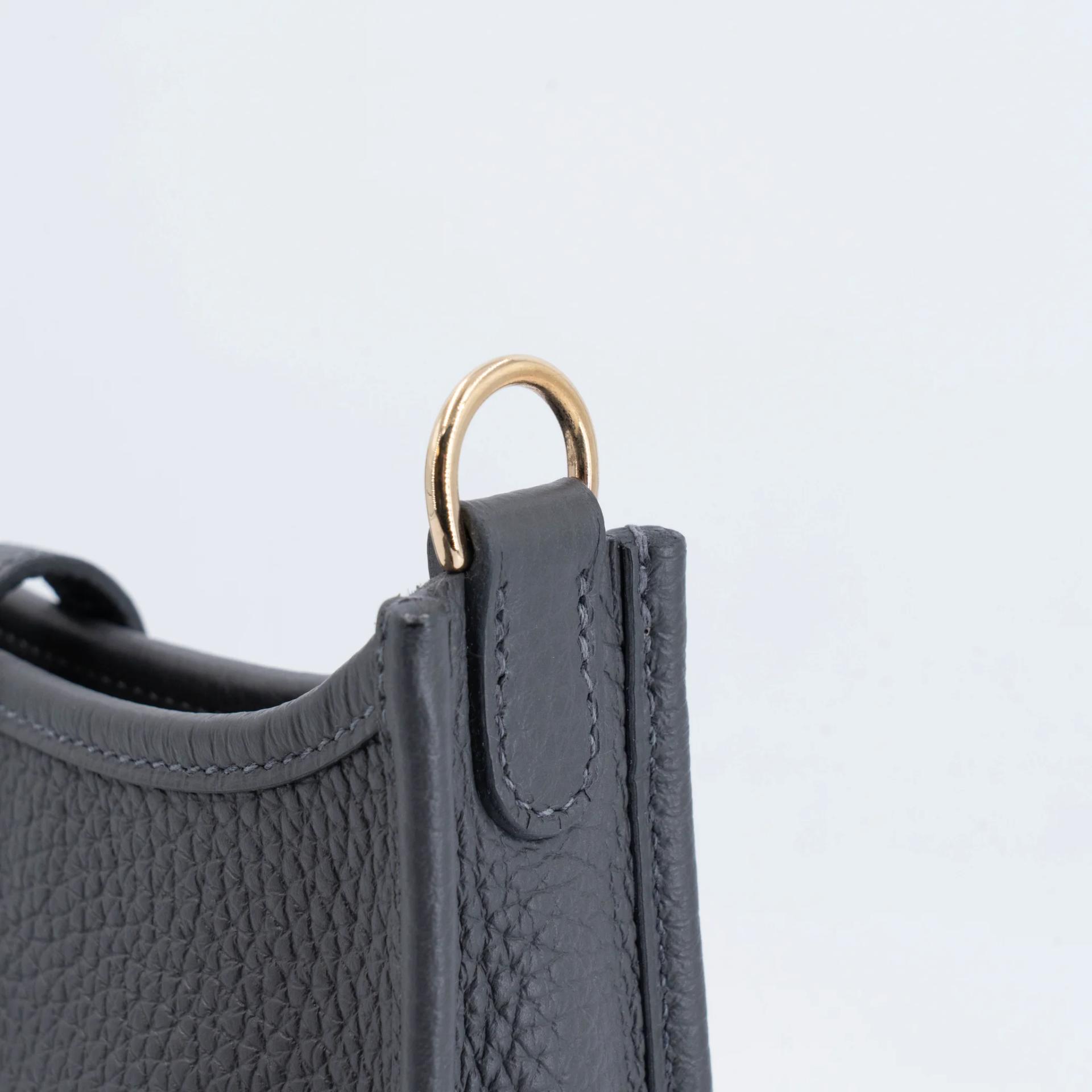 ランク A HERMÈS エルメス エブリンTPM バンドリエール112cm アルドワーズ (85) キャバン (3Y) ブルーイドラ (T7) トリヨン シャンパンゴールド金具 W刻印 (2024) - 11