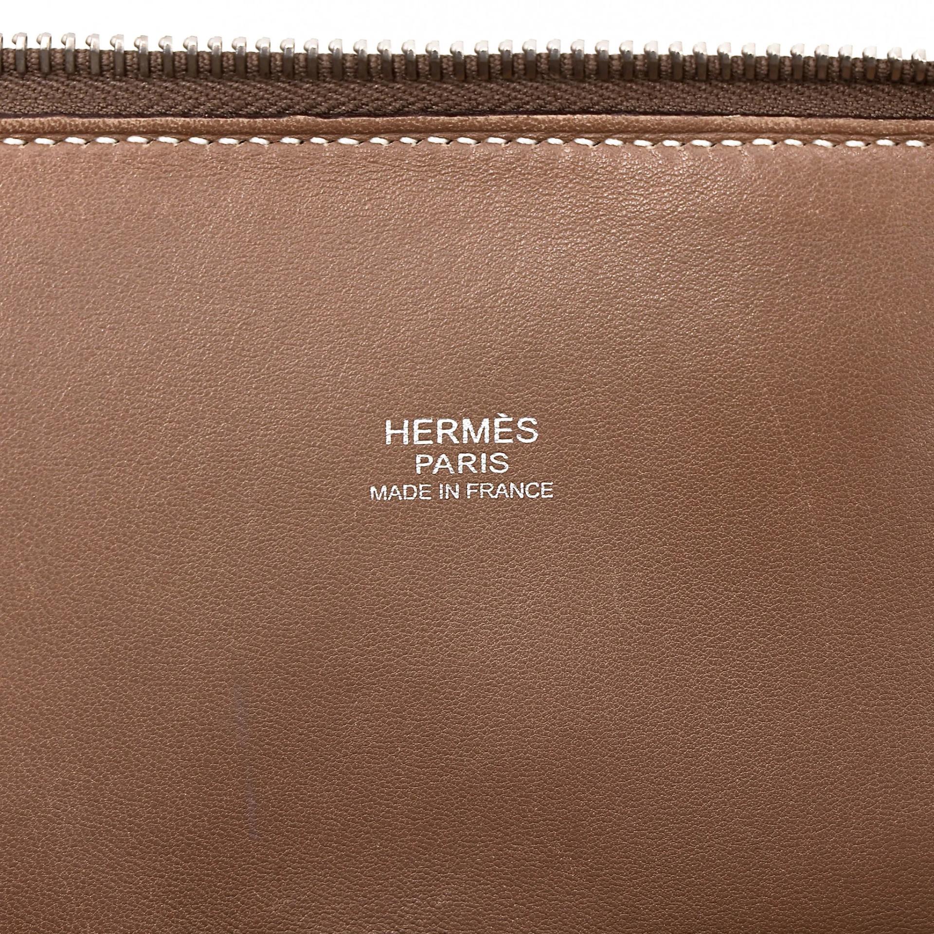 ランク AB HERMÈS エルメス ボリード31 エトゥープ (18) トリヨン シルバー金具 □L刻印 (2008) - 25