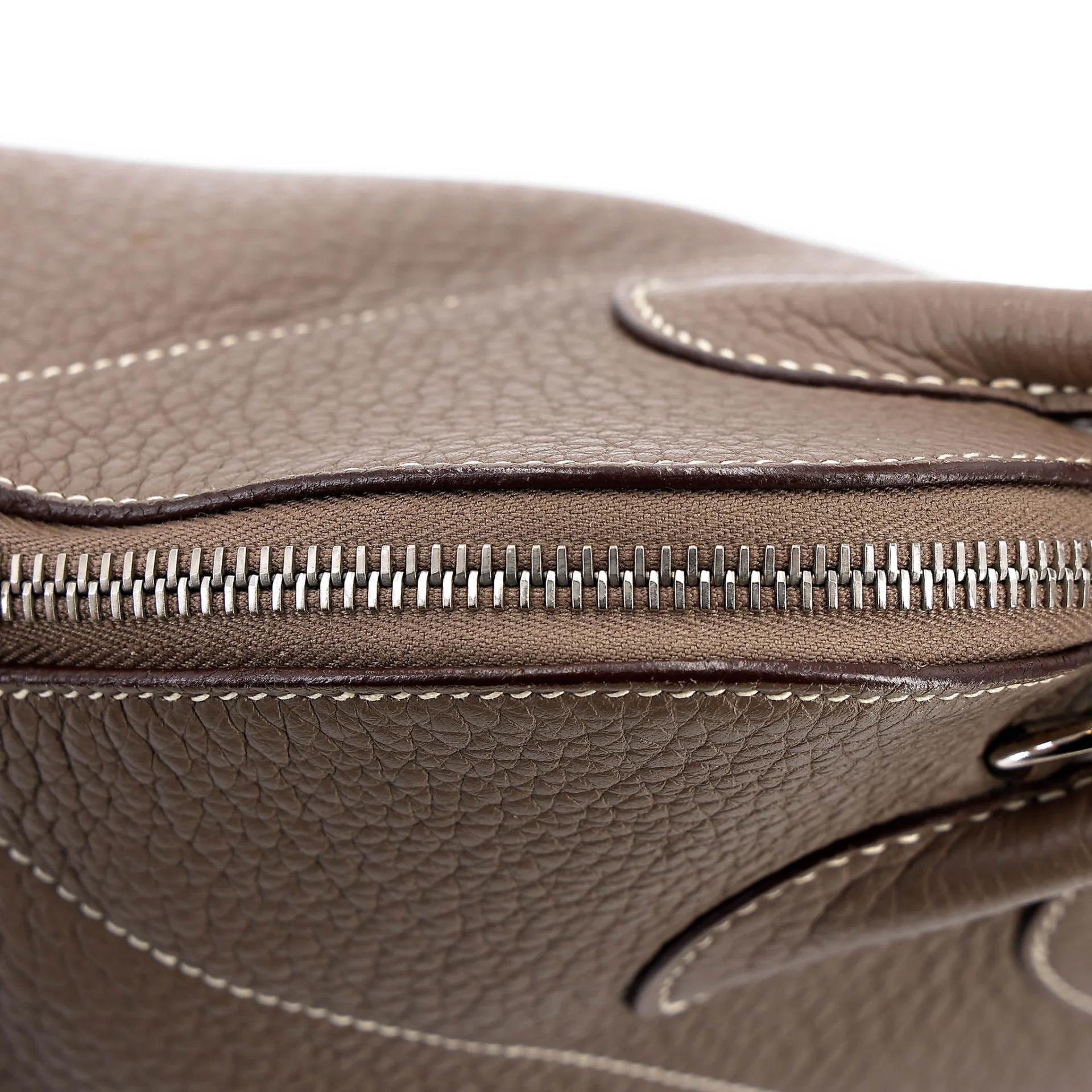 ランク AB HERMÈS エルメス ボリード31 エトゥープ (18) トリヨン シルバー金具 □L刻印 (2008) - 8