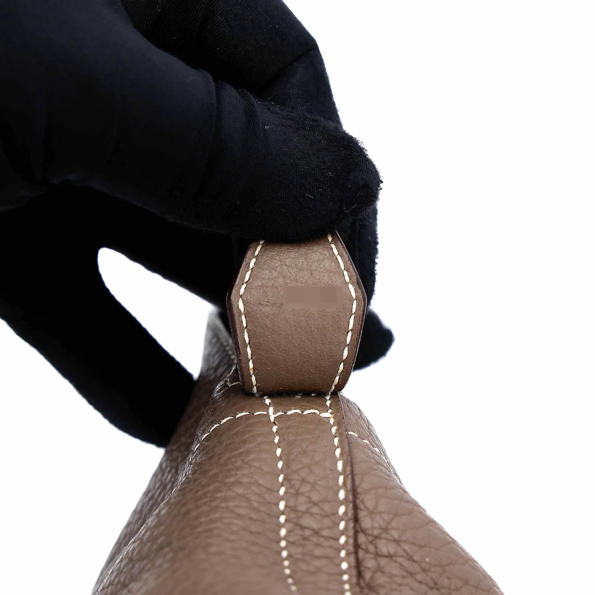 ランク AB HERMÈS エルメス ボリード31 エトゥープ (18) トリヨン シルバー金具 □L刻印 (2008) - 24
