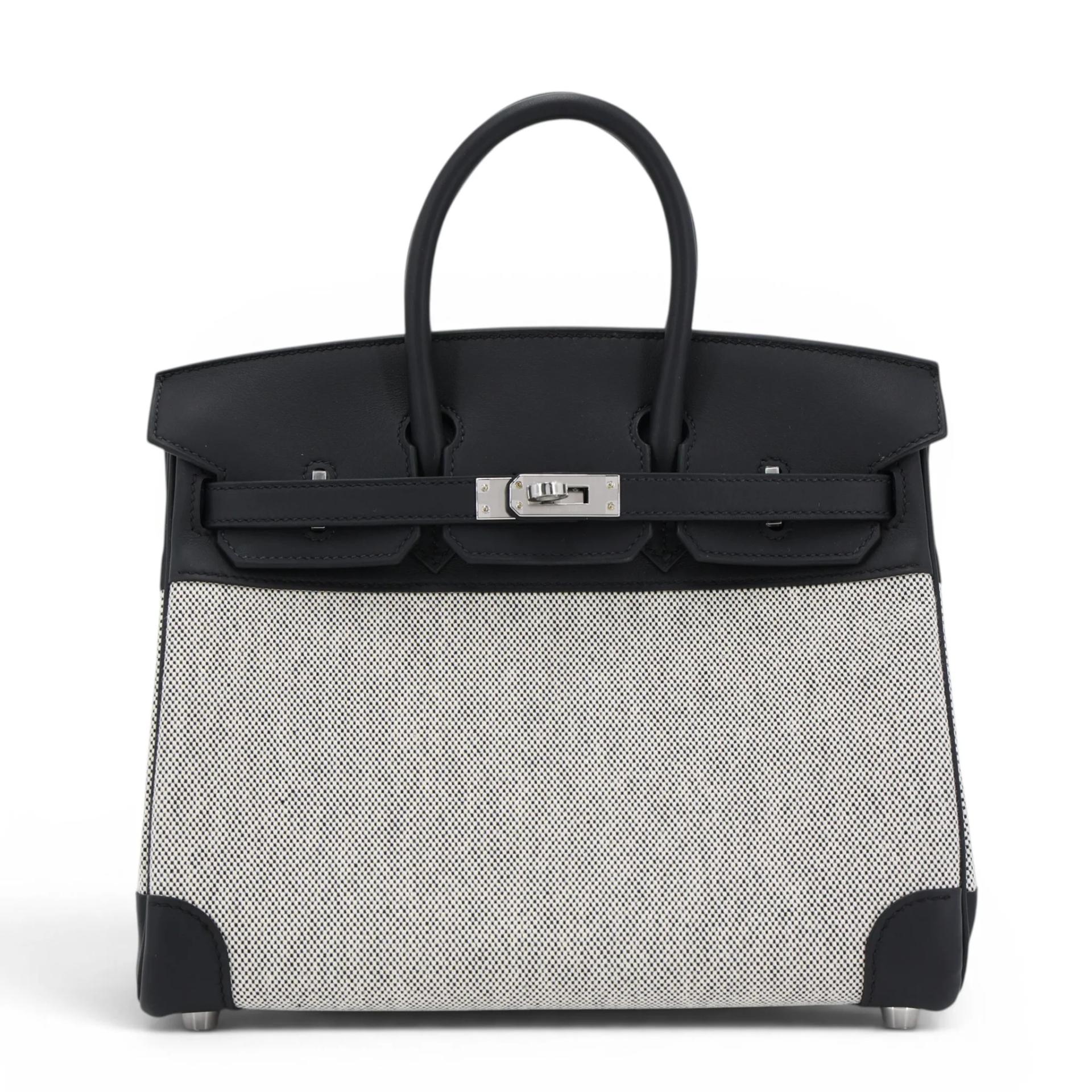 Birkin 25 Noir (89) Ecru | GINZA XIAOMA