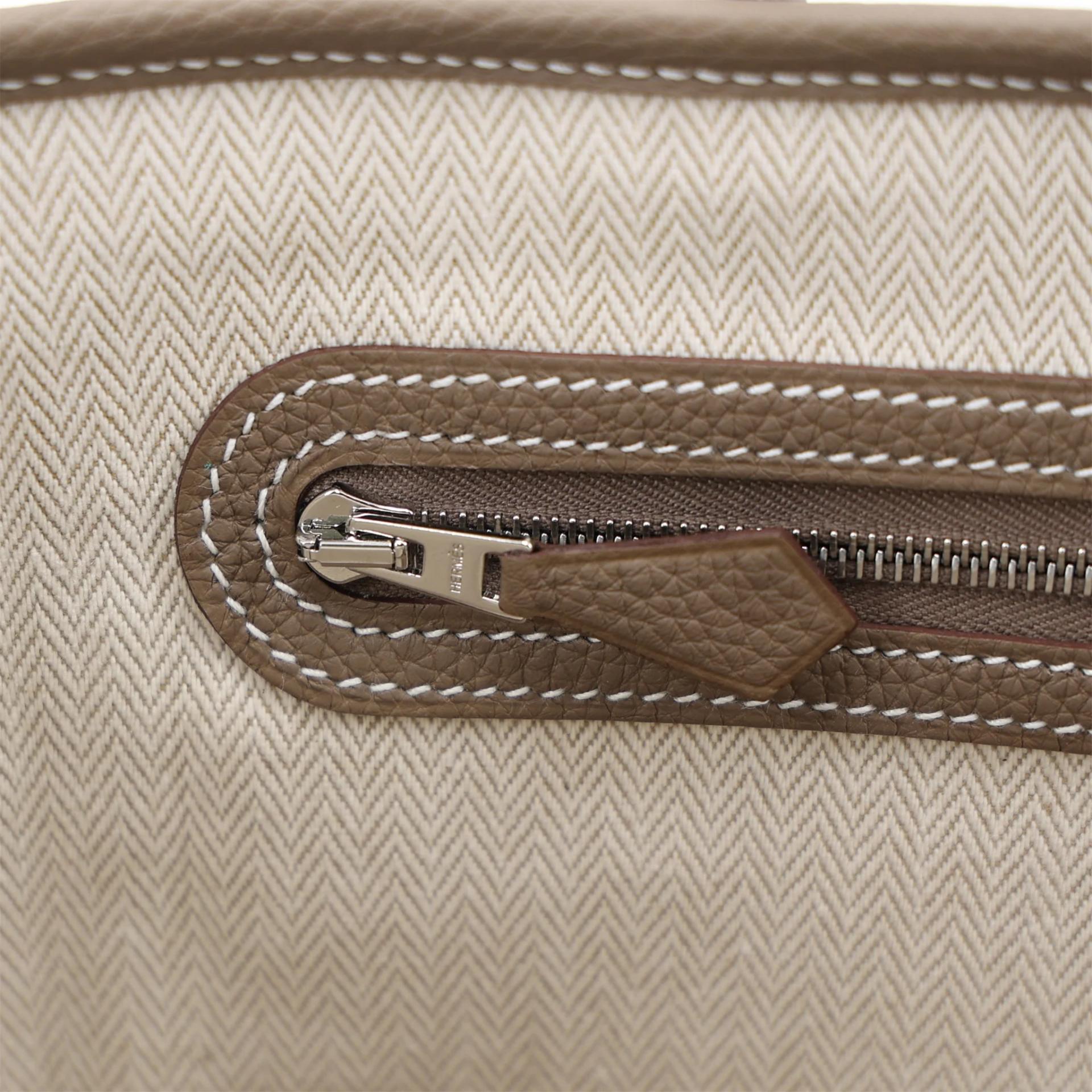 Brand New ( Rank N ) HERMÈS Neo Garden Party 23 Etoupe (18) Togo Palladium hardware G (2026) - 12