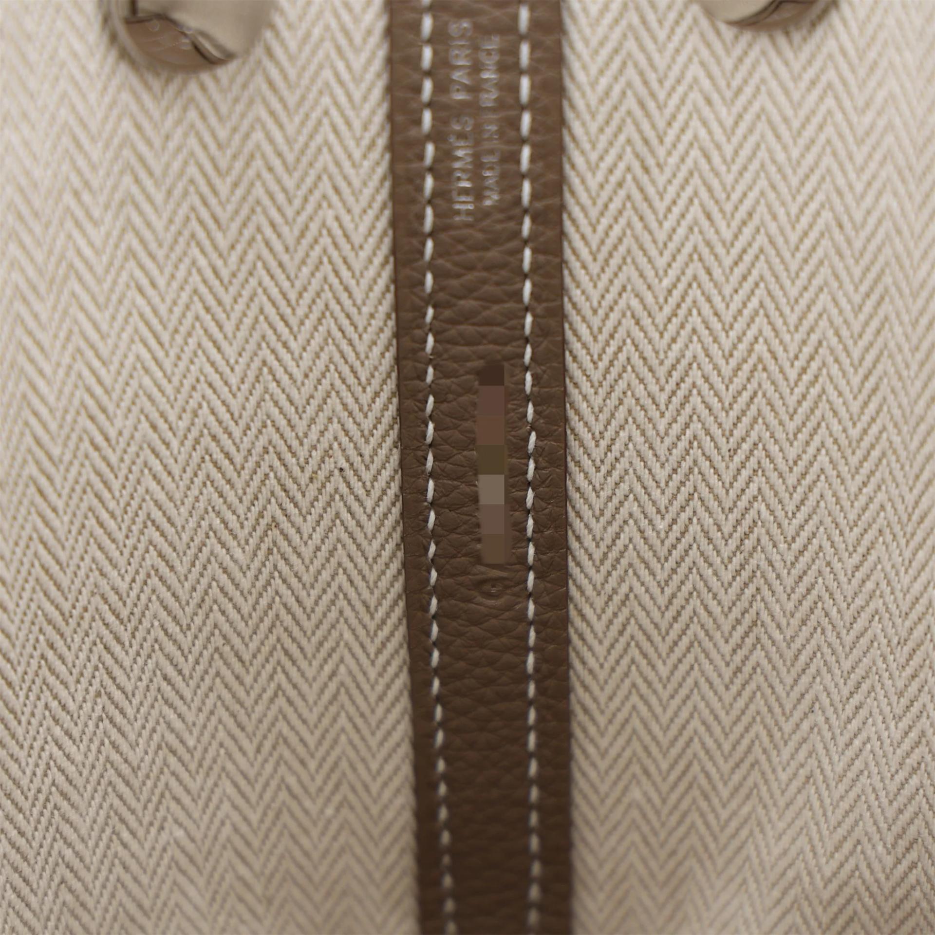 Brand New ( Rank N ) HERMÈS Neo Garden Party 23 Etoupe (18) Togo Palladium hardware G (2026) - 14