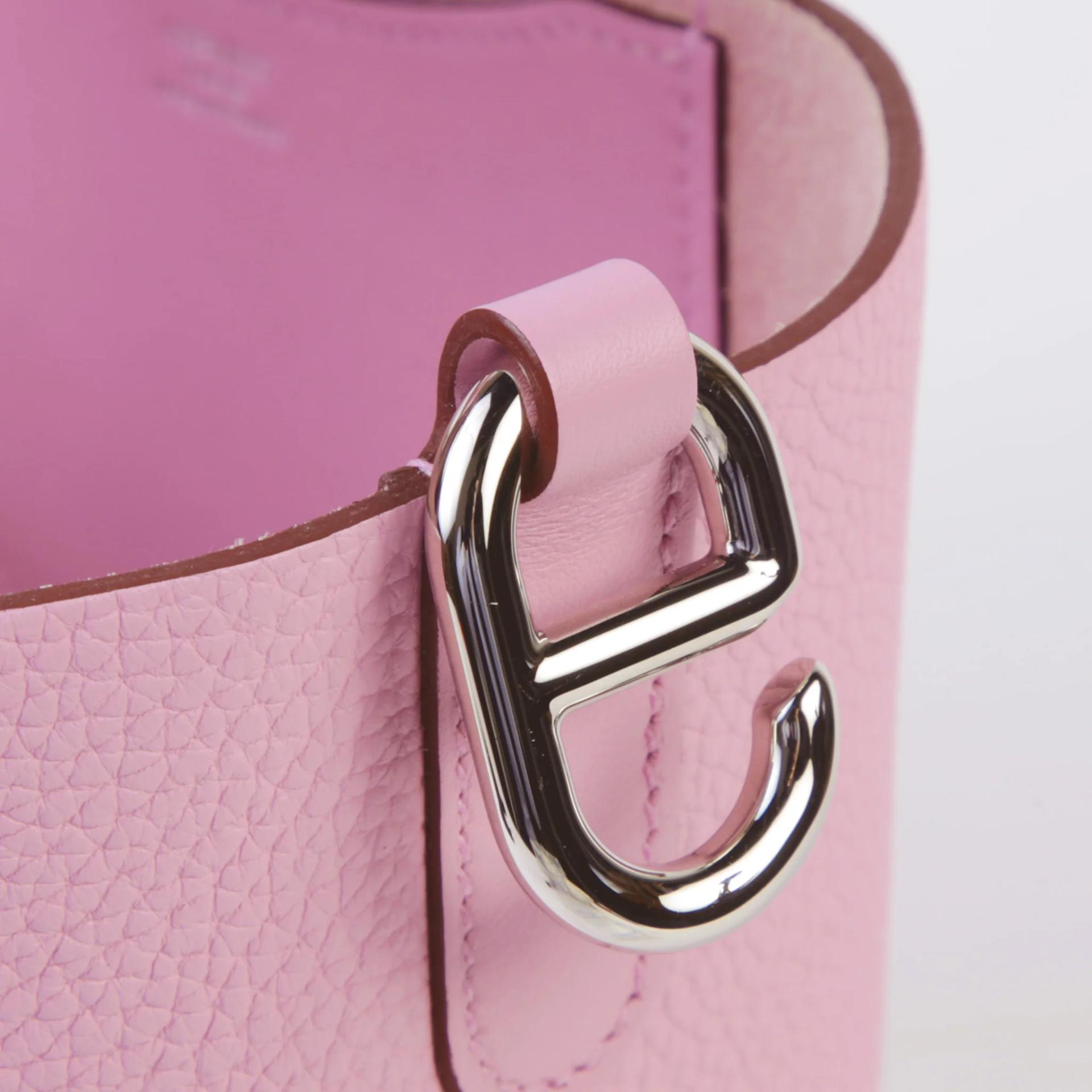 Excellent ( Rank SA ) HERMÈS In-The-Loop 18 Mauve Sylvestre (X9) Clemence Swift Palladium hardware B (2023) - 8
