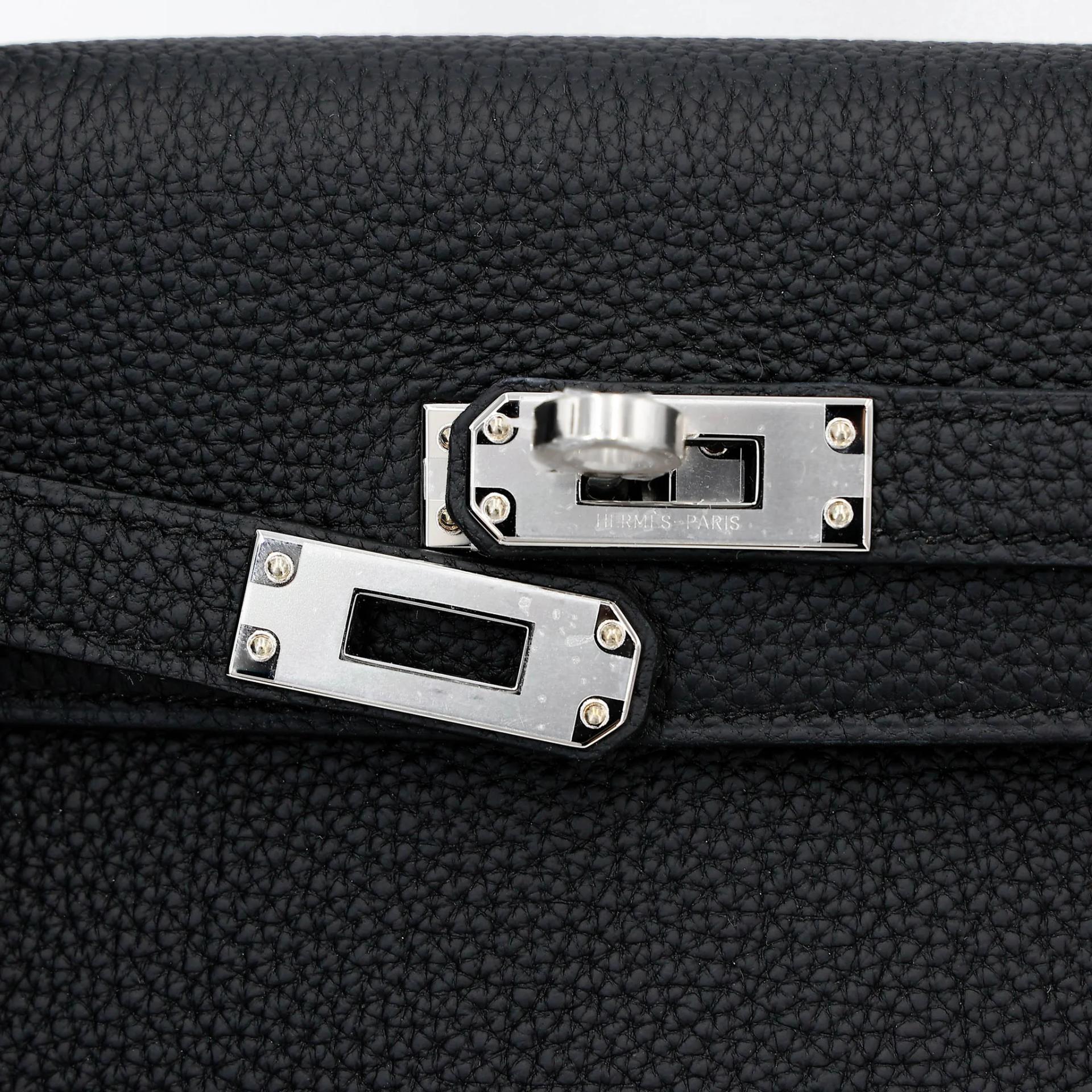 ランク N 新品 HERMÈS エルメス ケリー25 ブラック (89) トゴ シルバー金具 G刻印 (2026) - 8