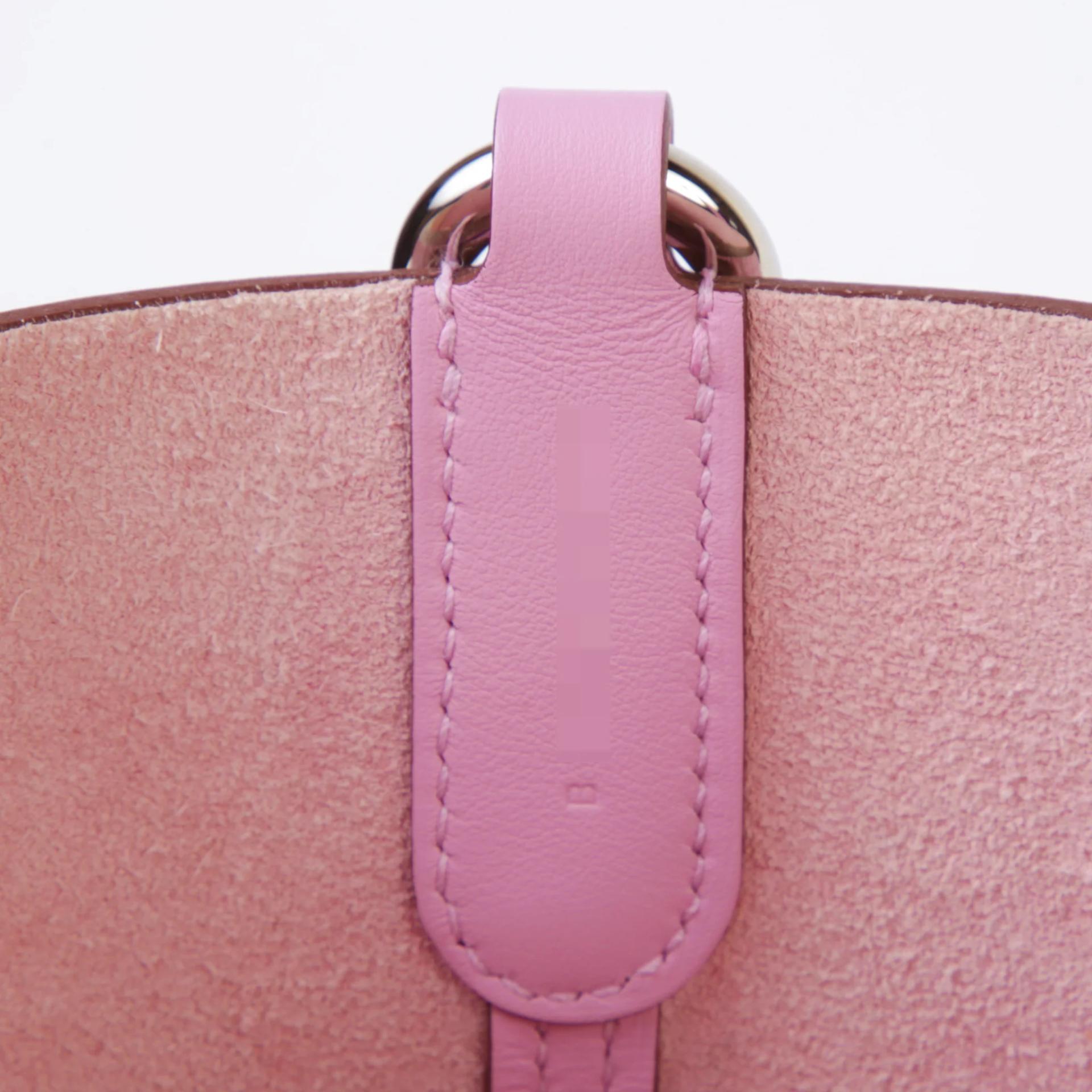 Excellent ( Rank SA ) HERMÈS In-The-Loop 18 Mauve Sylvestre (X9) Clemence Swift Palladium hardware B (2023) - 11