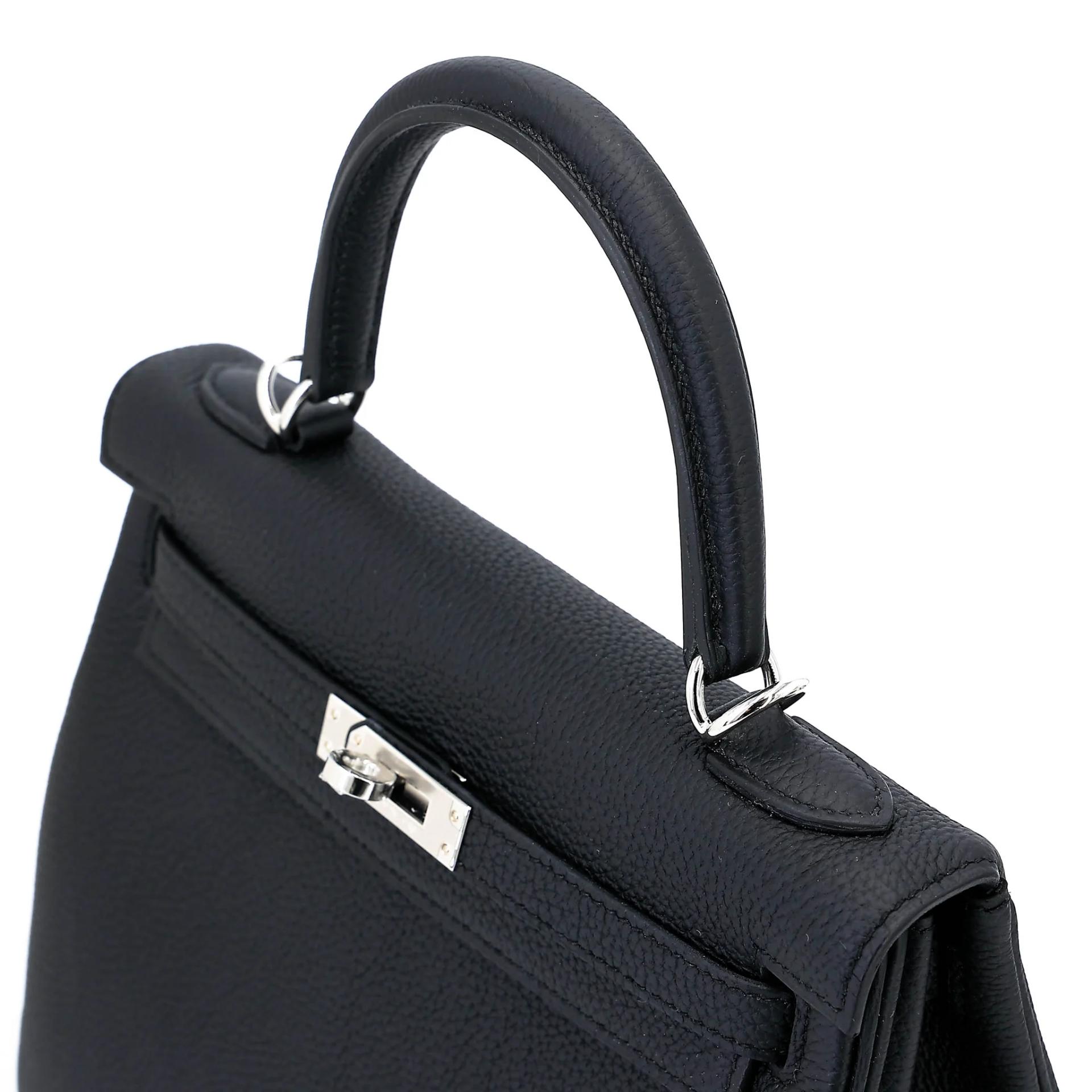 ランク N 新品 HERMÈS エルメス ケリー25 ブラック (89) トゴ シルバー金具 G刻印 (2026) - 3