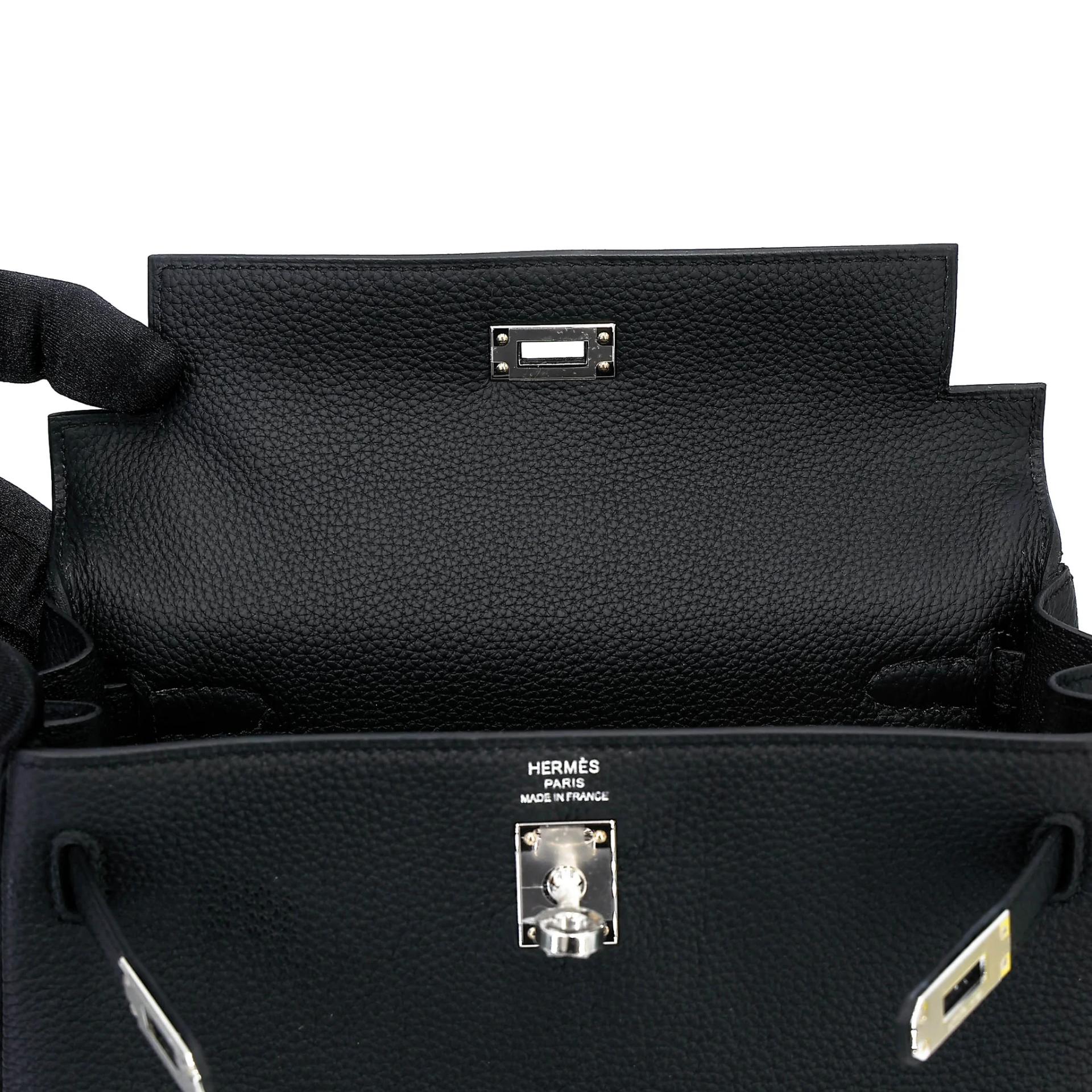ランク N 新品 HERMÈS エルメス ケリー25 ブラック (89) トゴ シルバー金具 G刻印 (2026) - 12