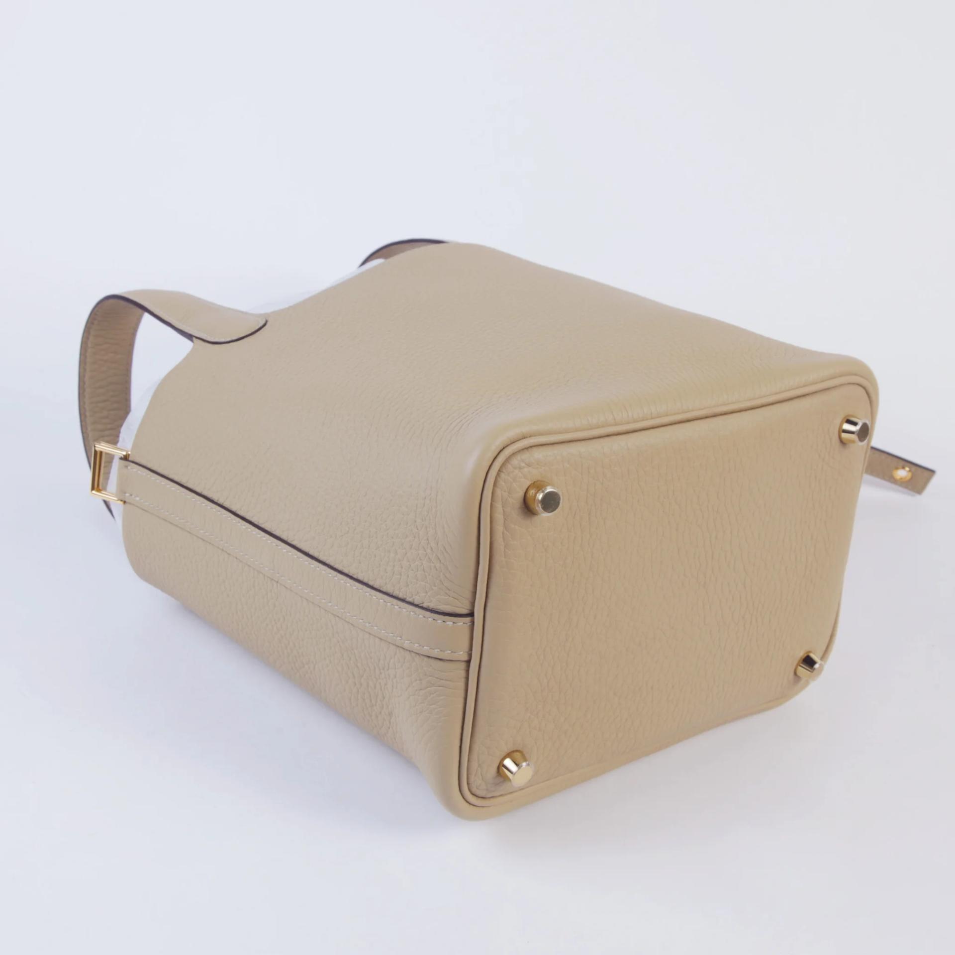 ランク N 新品 HERMÈS エルメス ピコタンロックPM トレンチ (S2) トリヨン ゴールド金具 K刻印 (2025) - 6