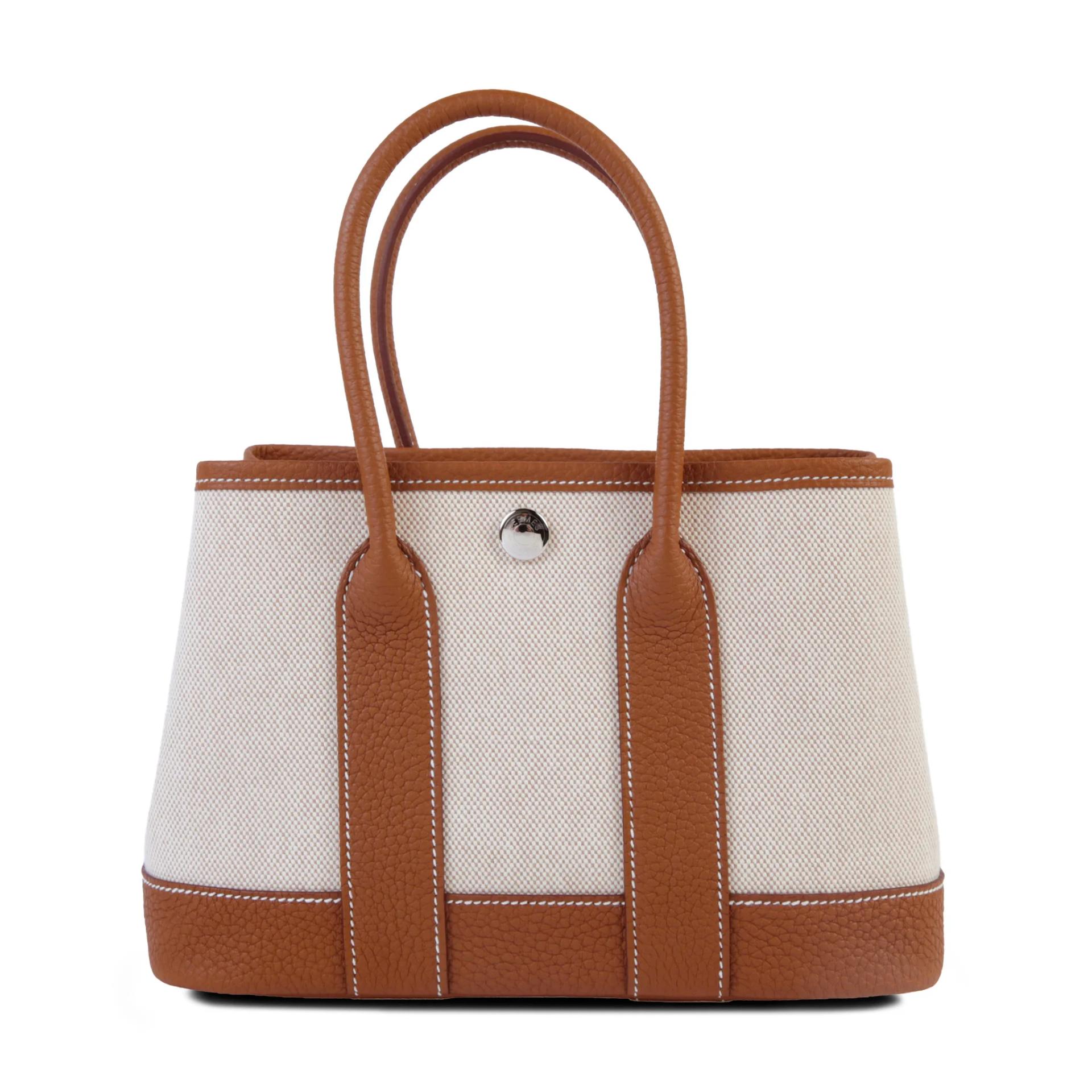 HERMES Garden Party トートバッグ　ノベルティ品 Neo Garden Party 23 Gold (37) Ecru | GINZA XIAOMA