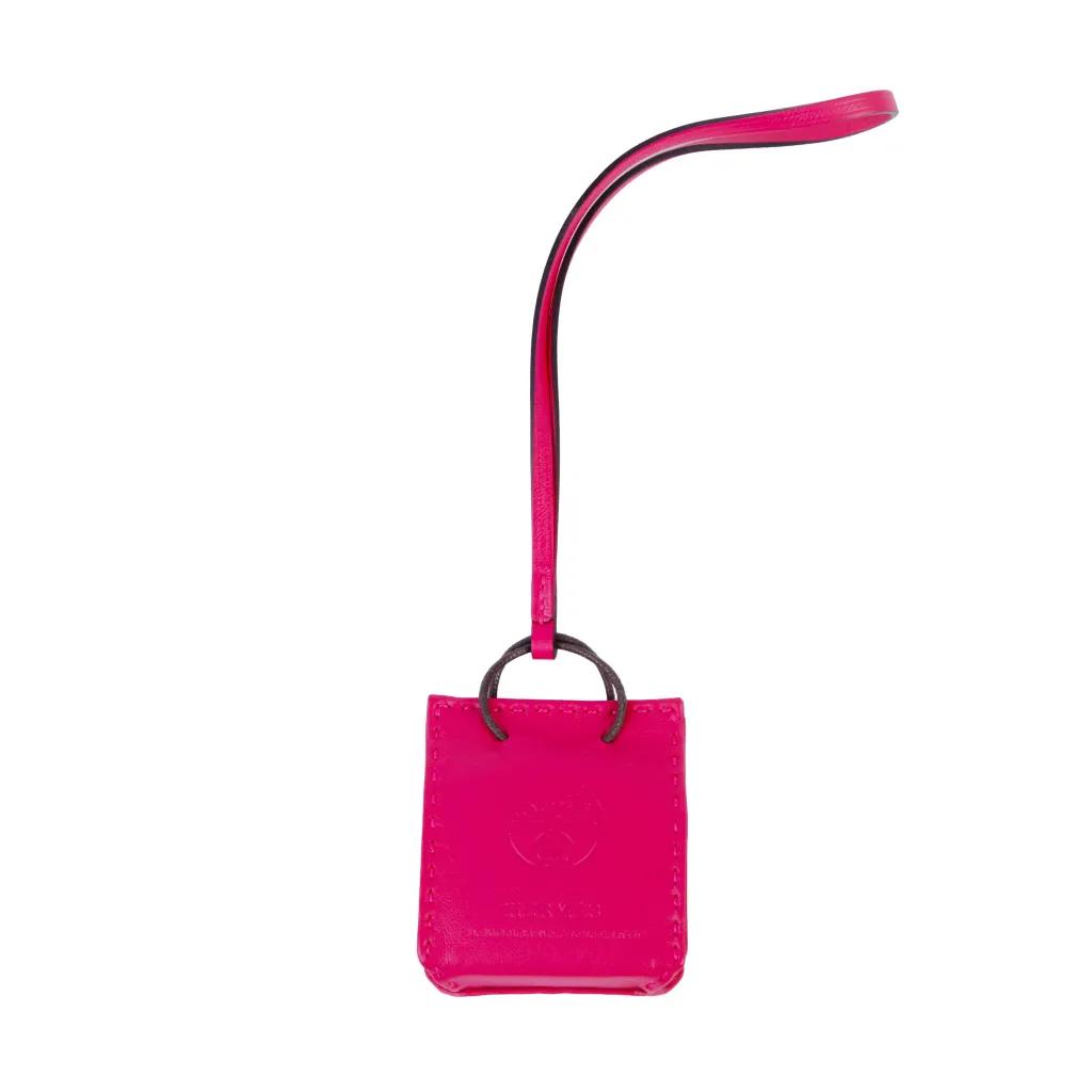 Sac Orange Bag charm Rose Mexico (0D)