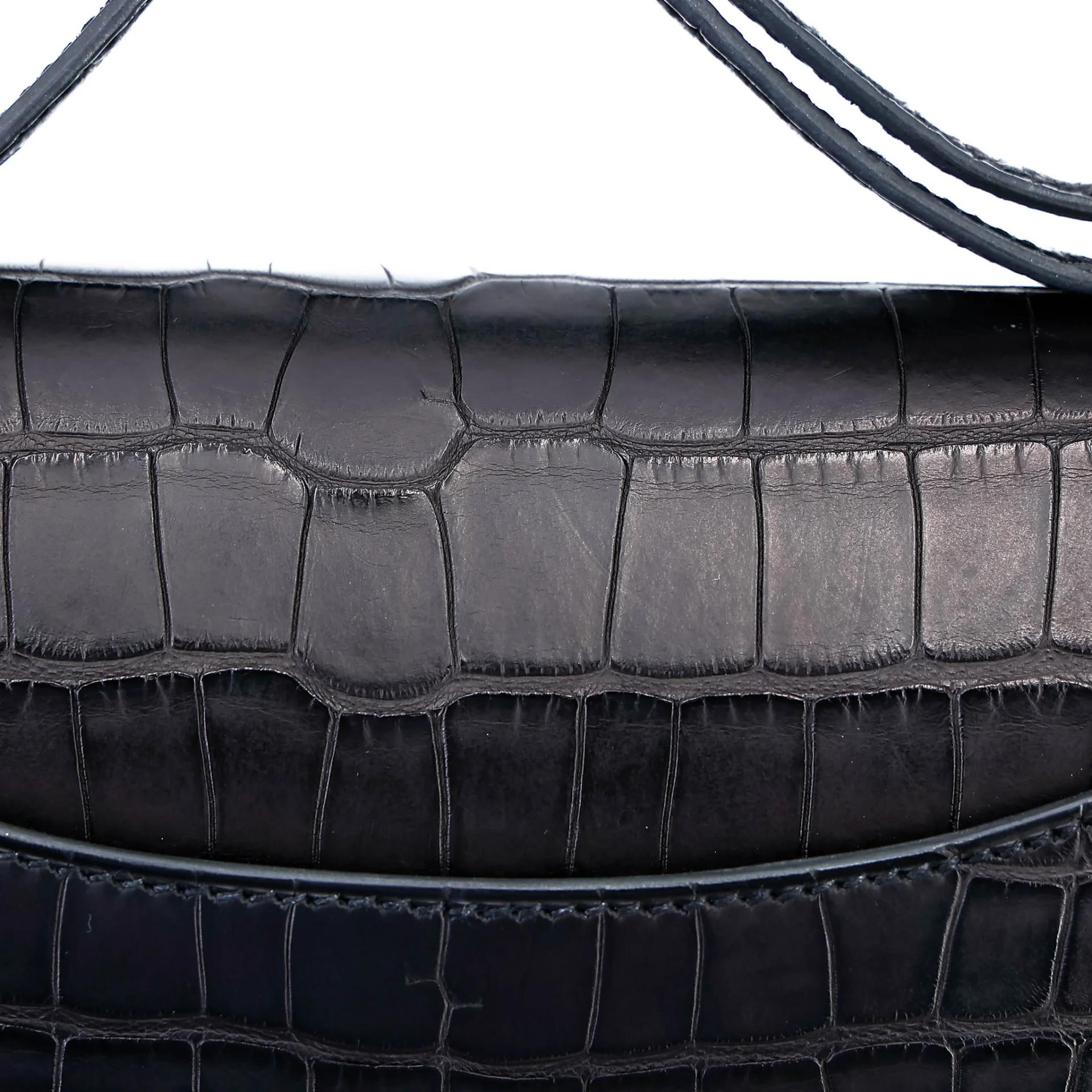 ランク A HERMÈS エルメス コンスタンス3 ミニ ブラック (89) クロコダイル アリゲーター マット ピンクゴールド金具 U刻印 (2022) - 19