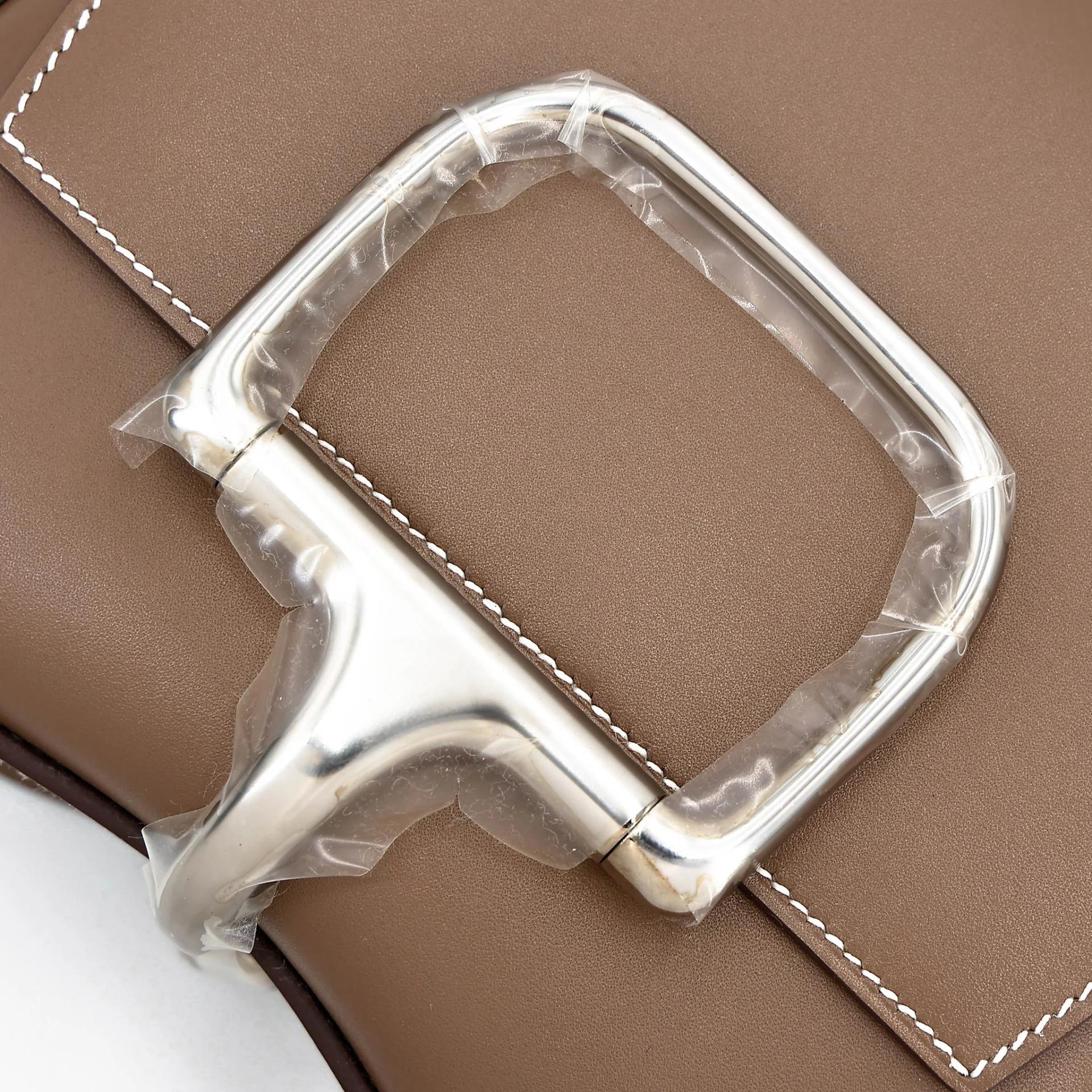 ランク NS 未使用品 HERMÈS エルメス デッラカヴァレリア ミニ エトゥープ (18) タデラクト シルバー金具 B刻印 (2023) - 9