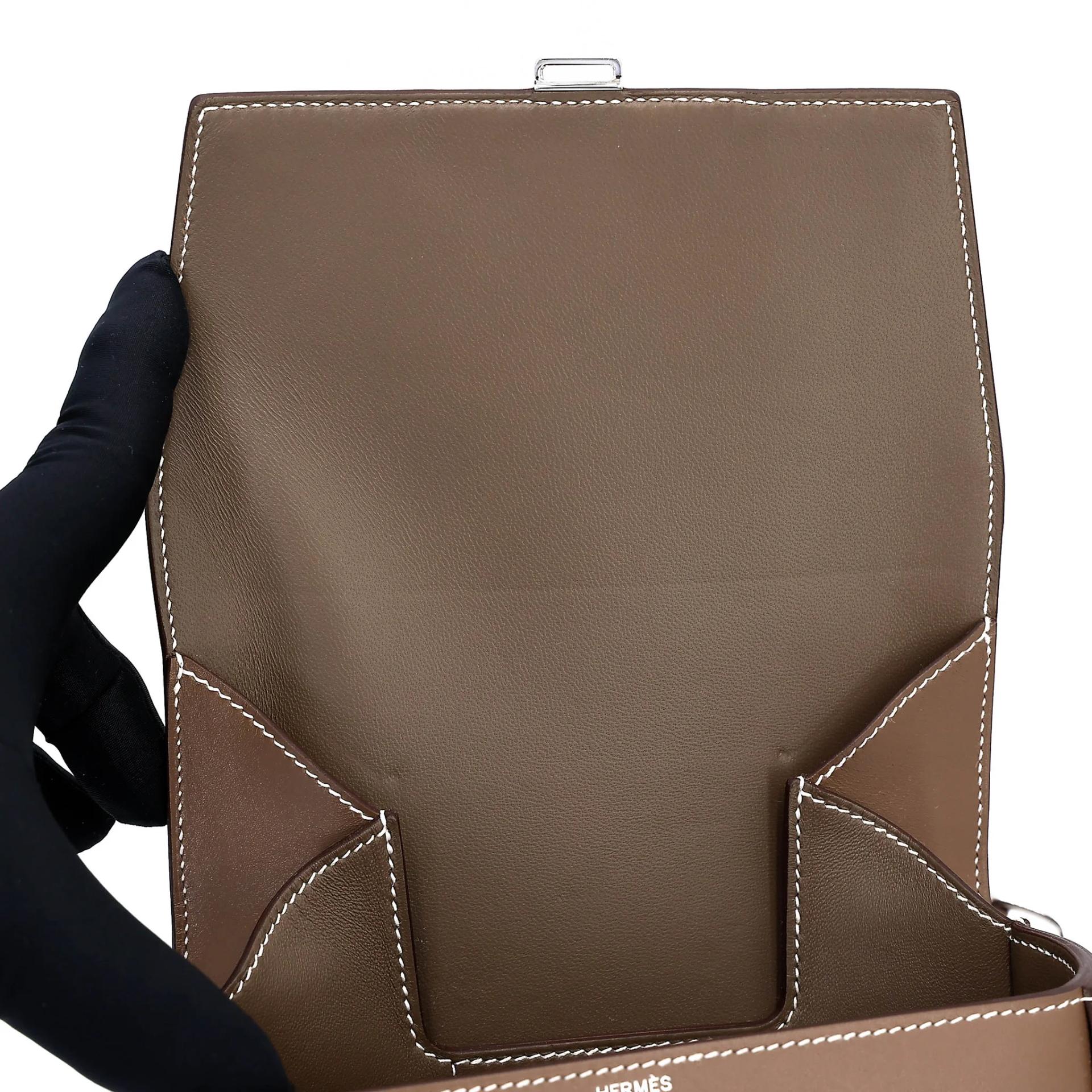 ランク NS 未使用品 HERMÈS エルメス デッラカヴァレリア ミニ エトゥープ (18) タデラクト シルバー金具 B刻印 (2023) - 10