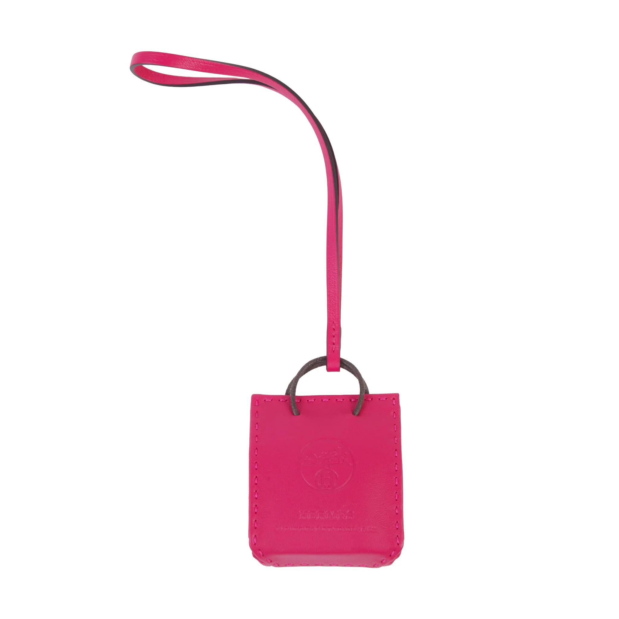 Sac Orange Bag charm Rose Mexico (0D)