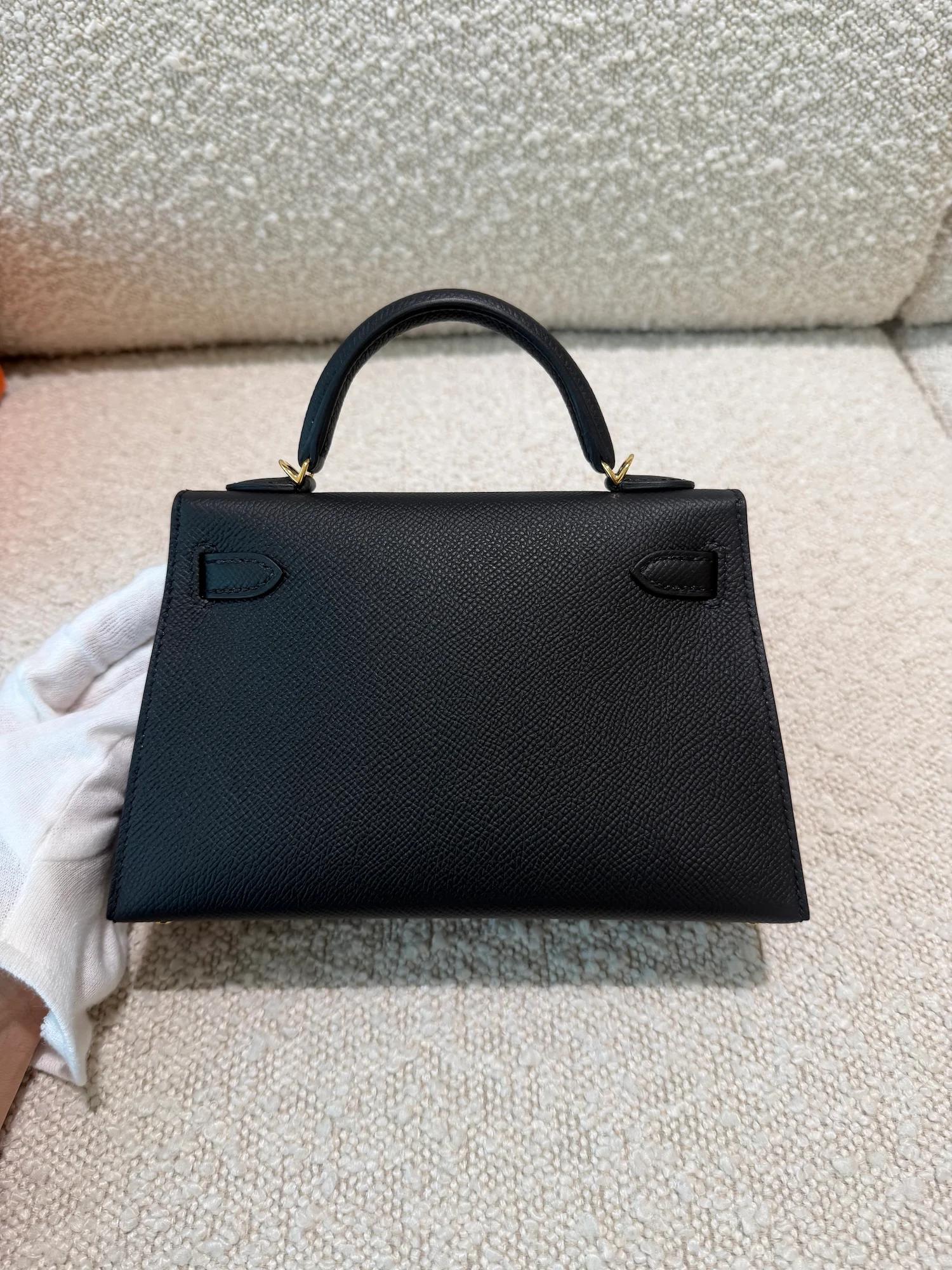 ランク N 新品 HERMÈS エルメス ミニケリー2 ブラック (89) エプソン ゴールド金具 G刻印 (2026) - 6