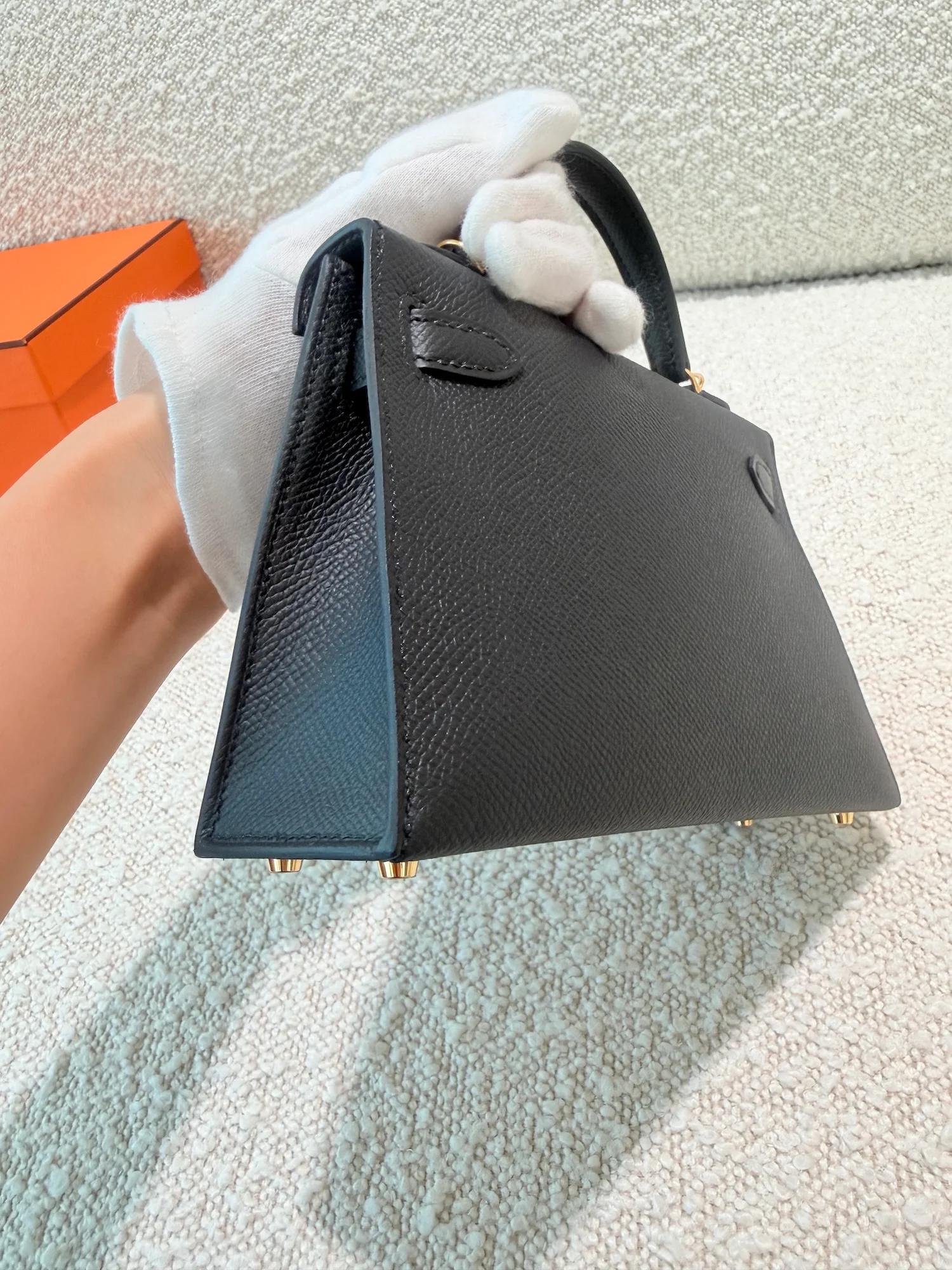 ランク N 新品 HERMÈS エルメス ミニケリー2 ブラック (89) エプソン ゴールド金具 G刻印 (2026) - 11