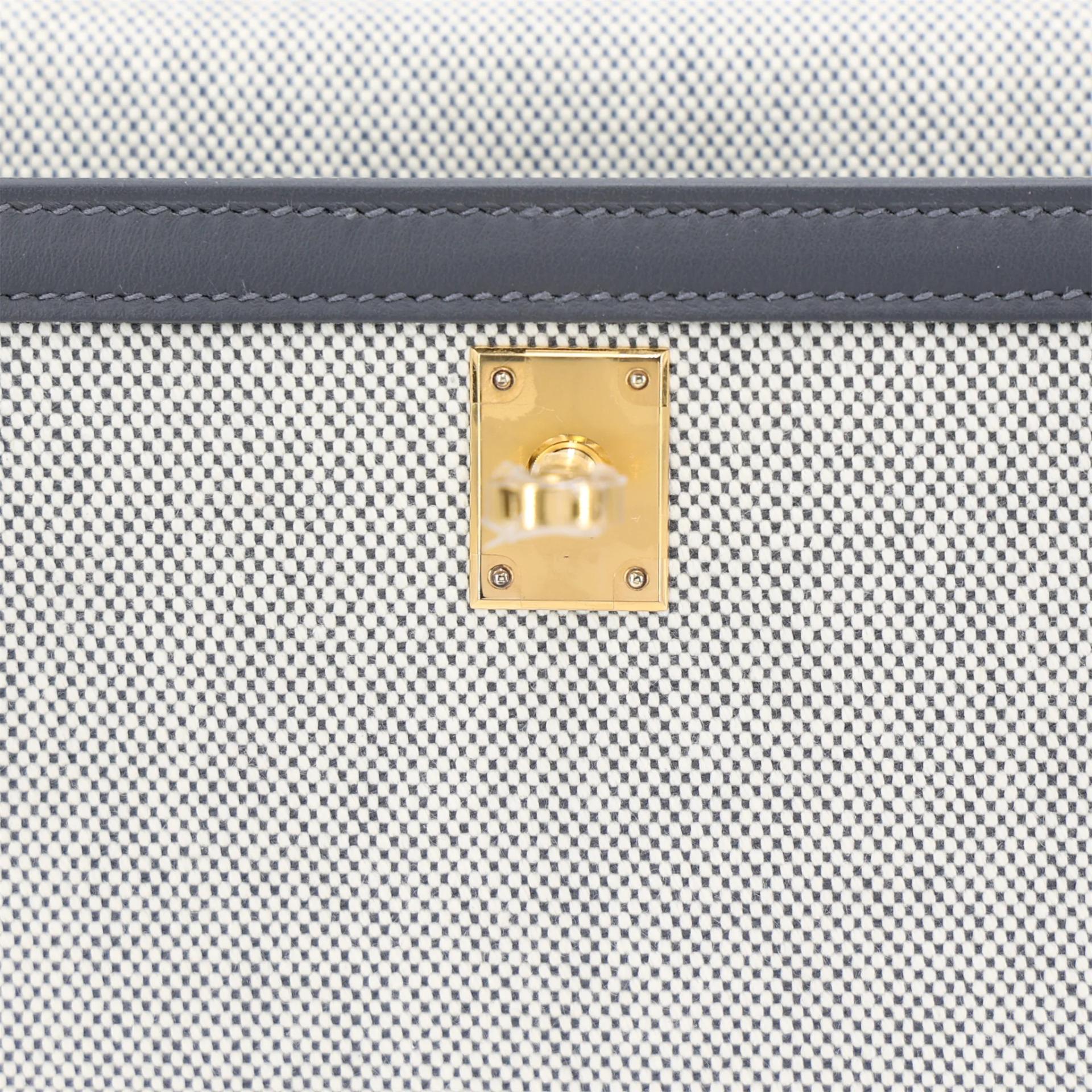ランク N 新品 HERMÈS エルメス ケリー25 セリエ アルドワーズ (85) スイフト トワルアッシュ ゴールド金具 K刻印 (2025) - 10