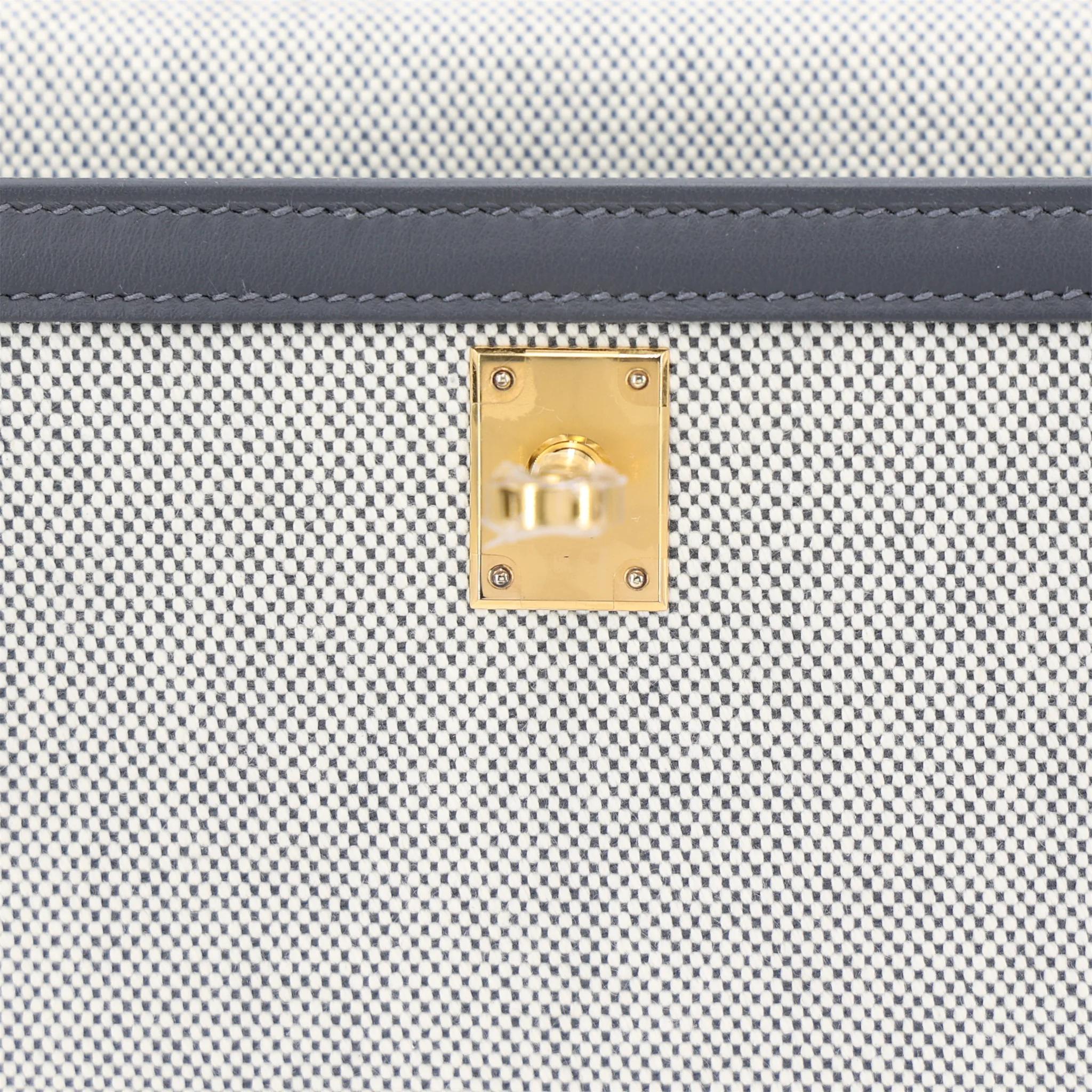 ランク N 新品 HERMÈS エルメス ケリー25 セリエ アルドワーズ (85) スイフト トワルアッシュ ゴールド金具 K刻印 (2025) - 10