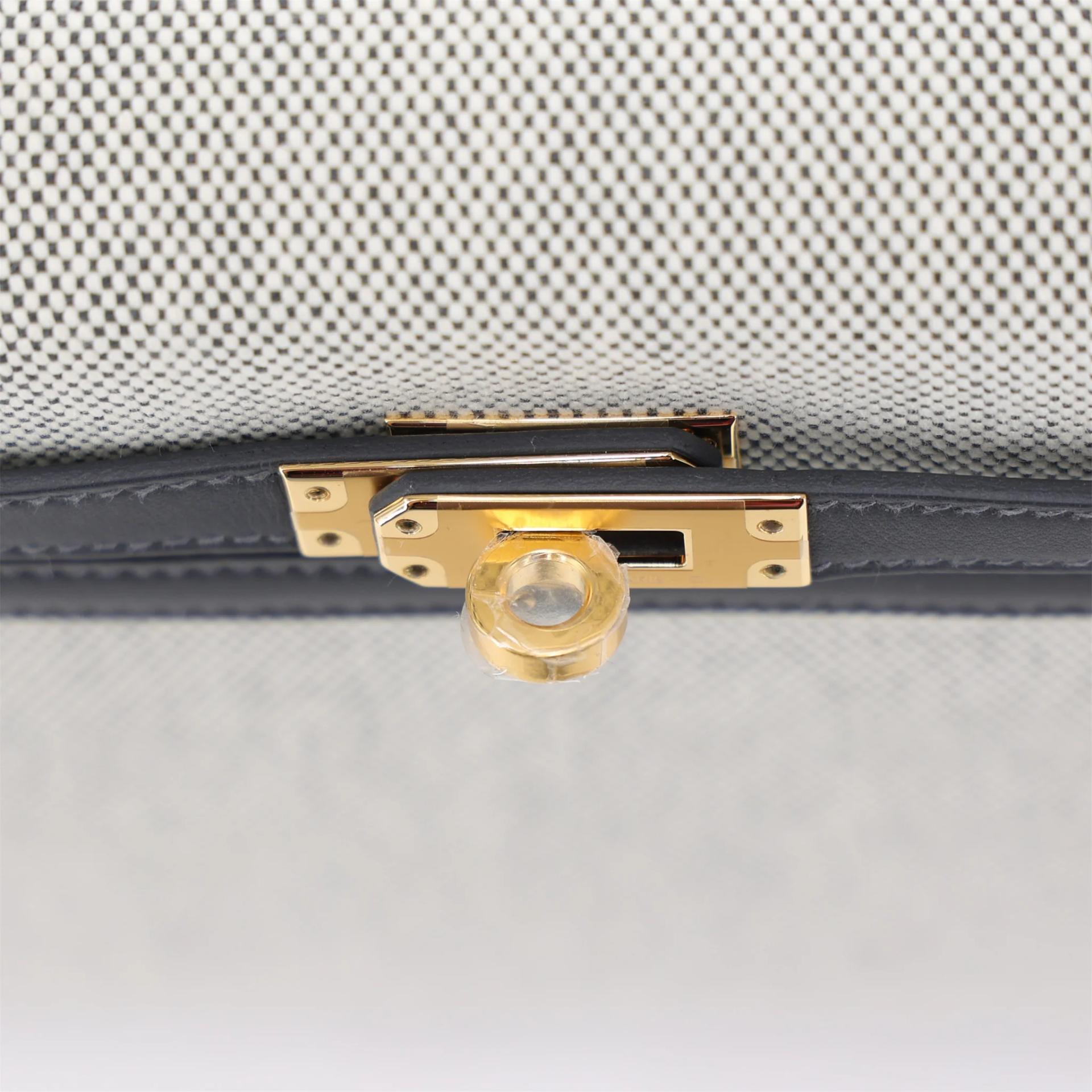ランク N 新品 HERMÈS エルメス ケリー25 セリエ アルドワーズ (85) スイフト トワルアッシュ ゴールド金具 K刻印 (2025) - 9