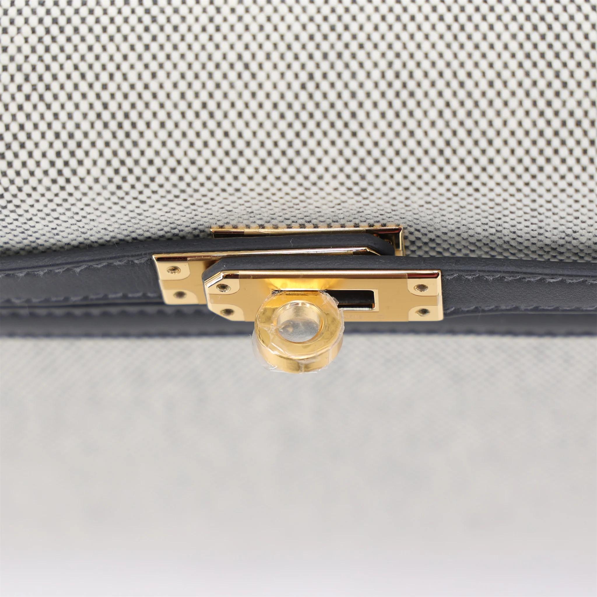 ランク N 新品 HERMÈS エルメス ケリー25 セリエ アルドワーズ (85) スイフト トワルアッシュ ゴールド金具 K刻印 (2025) - 9