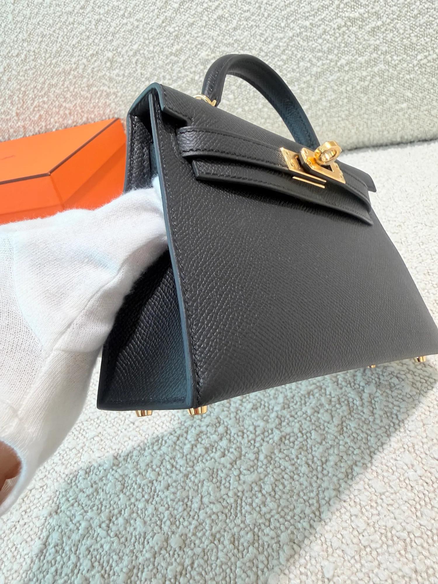 ランク N 新品 HERMÈS エルメス ミニケリー2 ブラック (89) エプソン ゴールド金具 G刻印 (2026) - 13